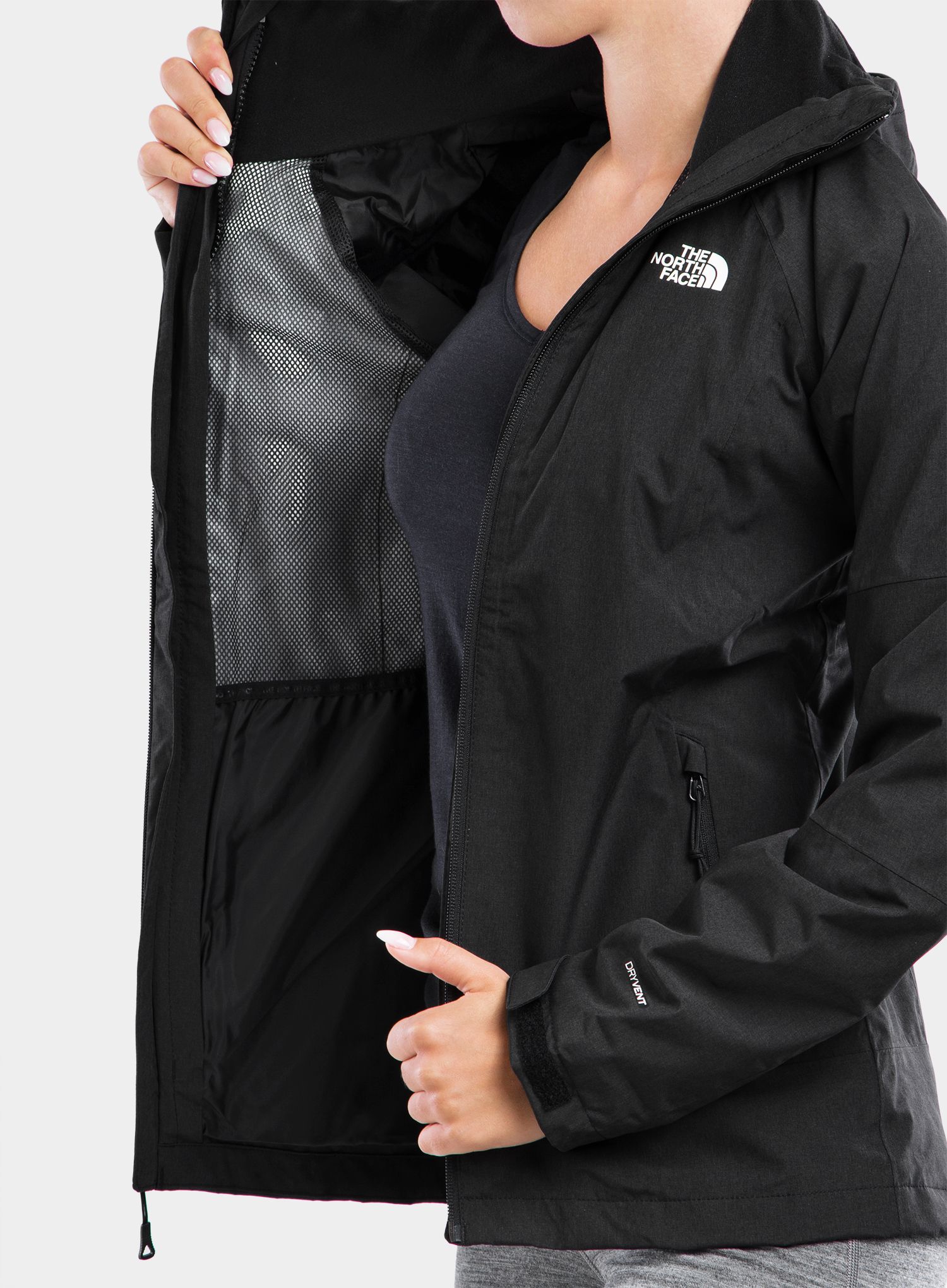Ženska jakna 3u1 The North Face Inlux Triclimate - tnf black heather/tnf black