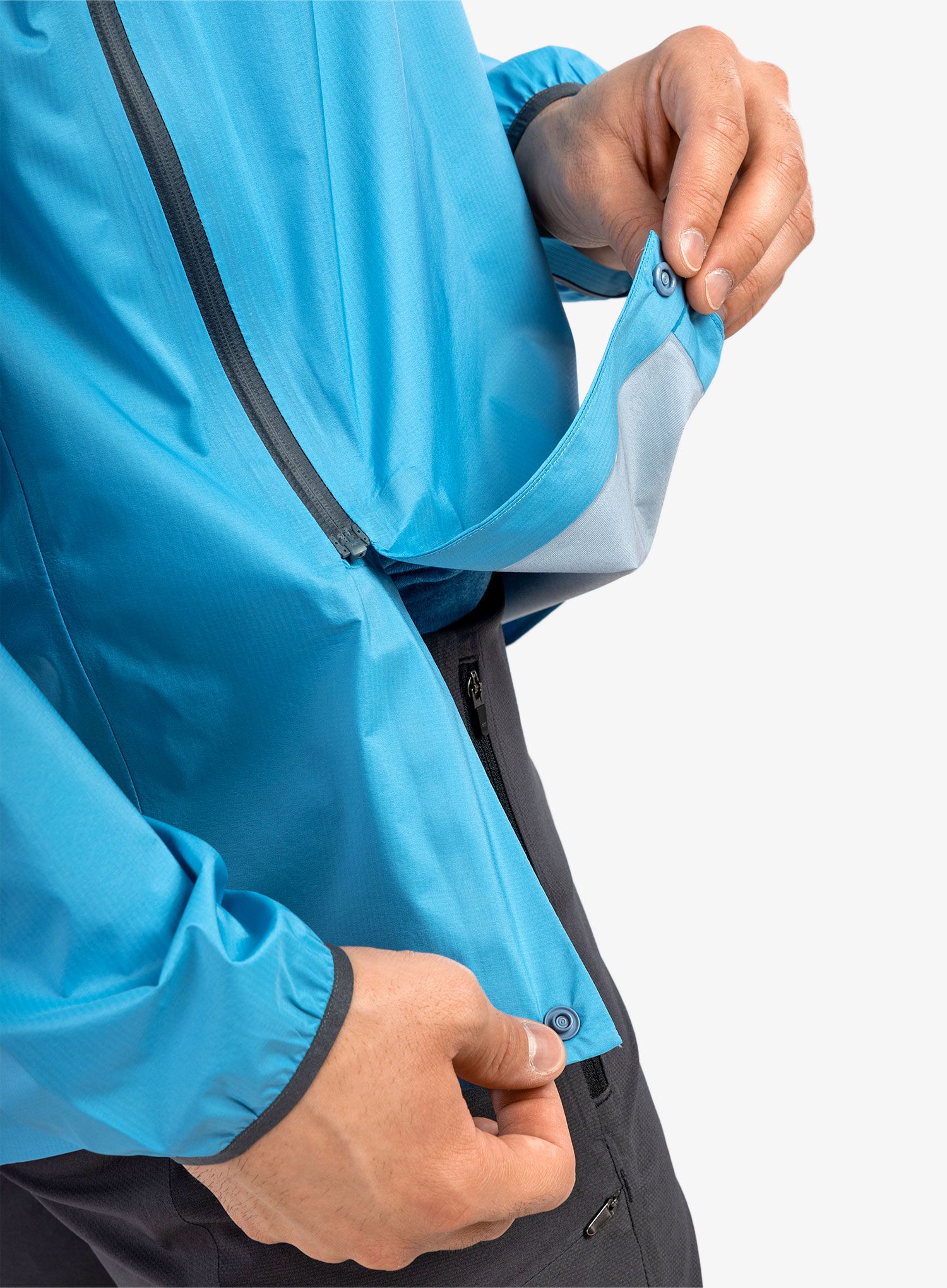 Jakna za trčanje Patagonia Storm Racer Jacket - anacapa blue