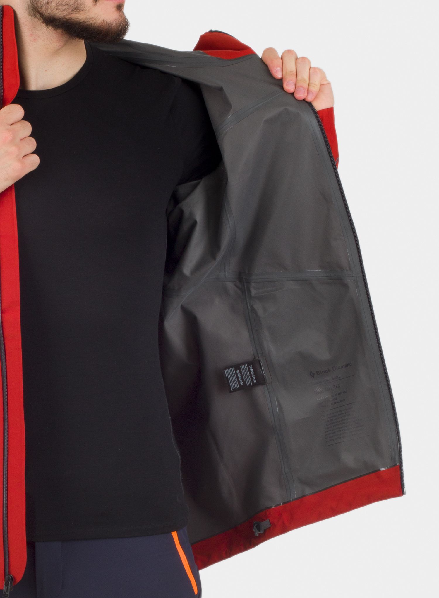 Jakna Black Diamond Liquid Point Shell - red rock