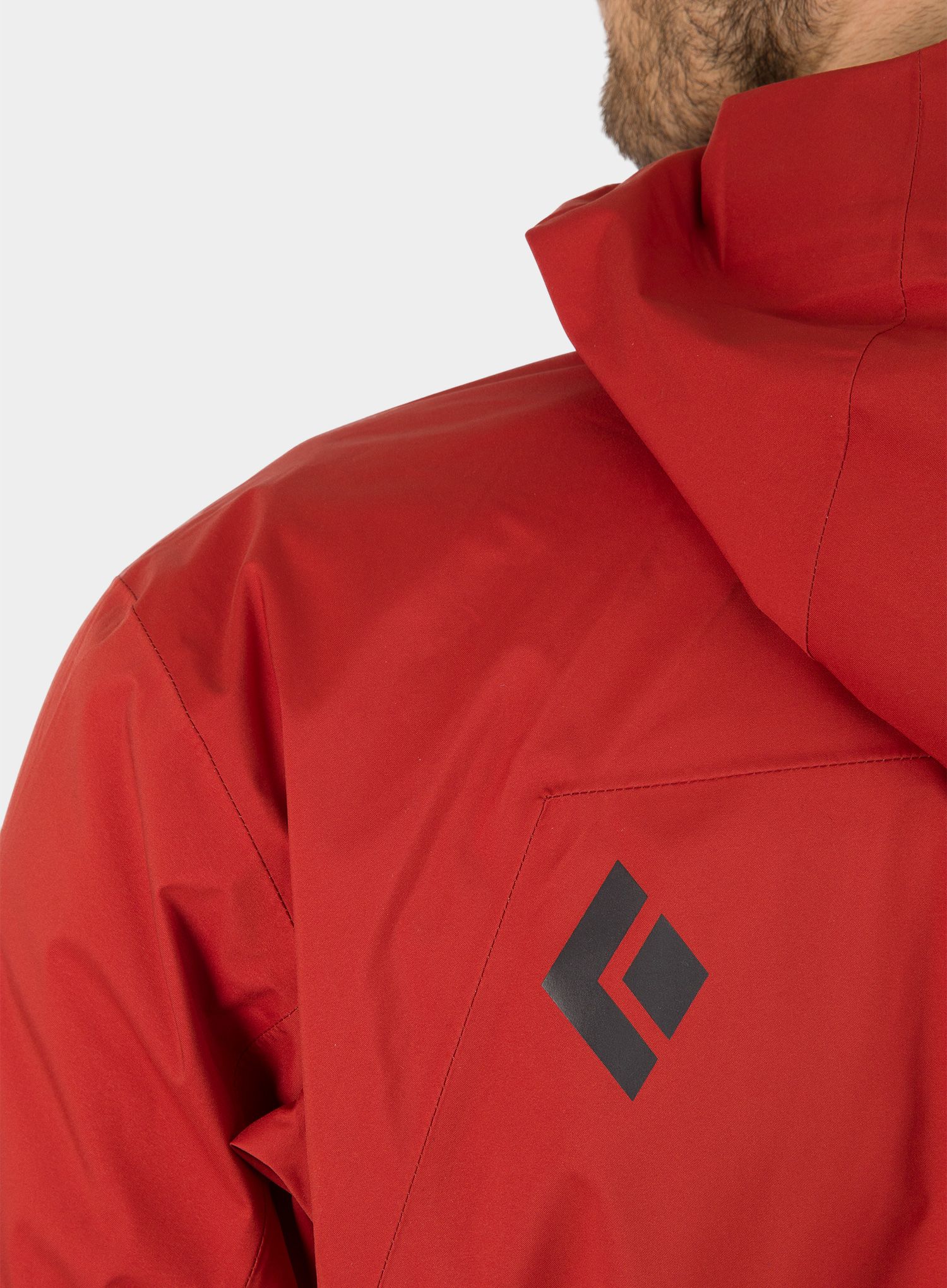 Jakna Black Diamond Stormline Stretch Rain Shell - red rock