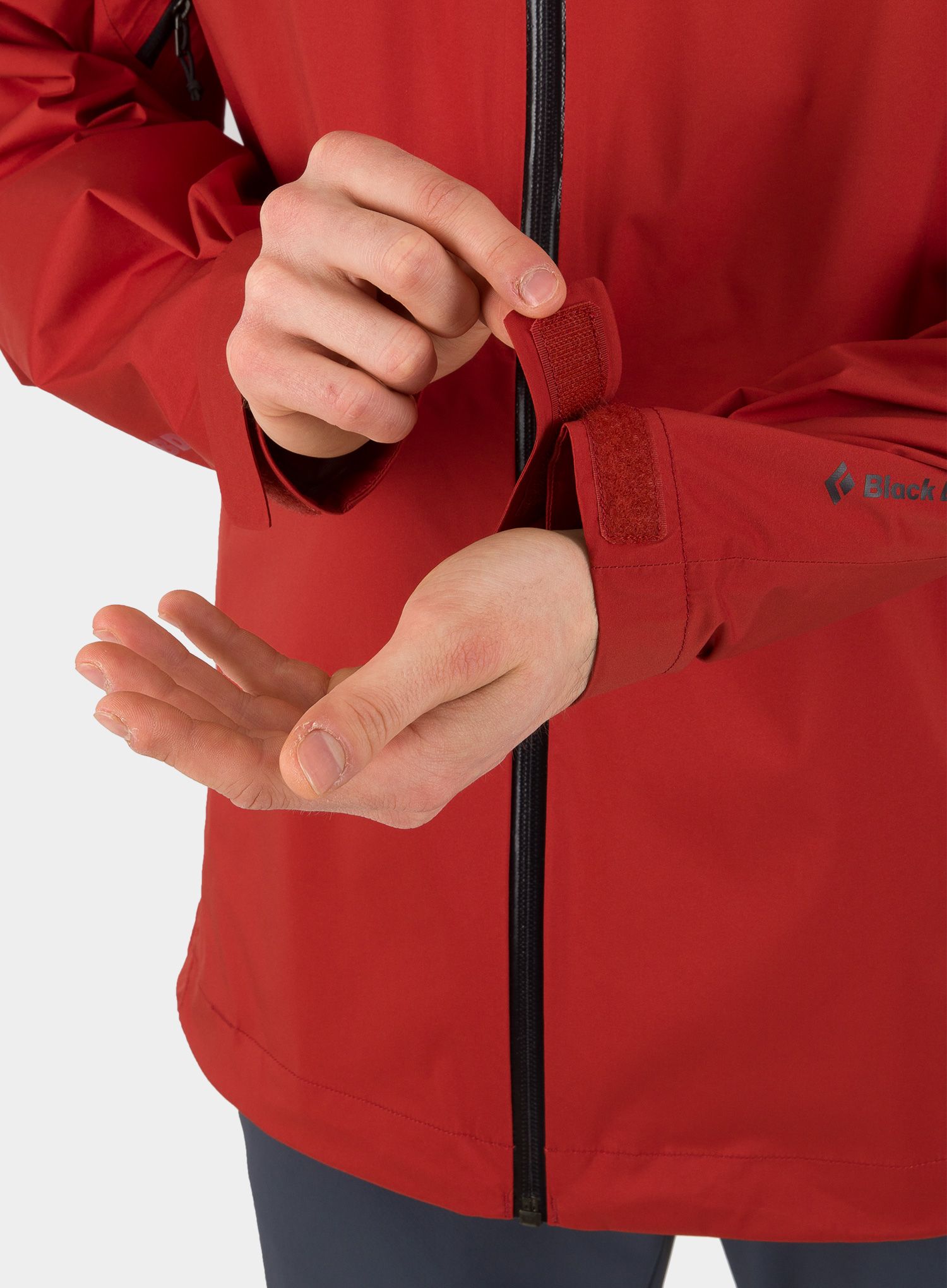 Jakna Black Diamond Stormline Stretch Rain Shell - red rock