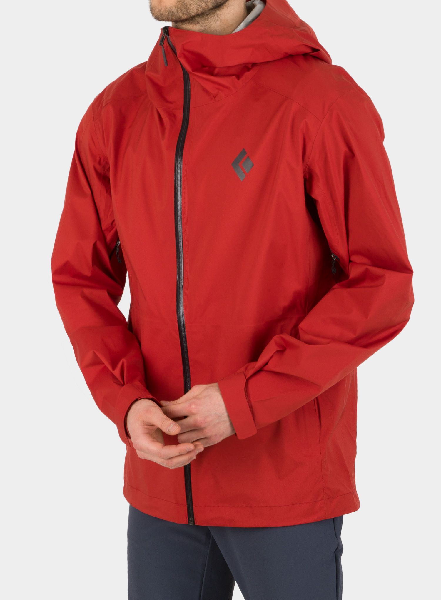 Jakna Black Diamond Stormline Stretch Rain Shell - red rock
