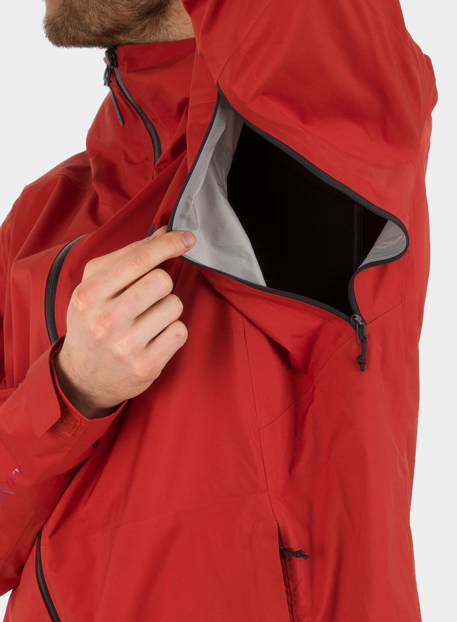 Jakna Black Diamond Stormline Stretch Rain Shell - red rock