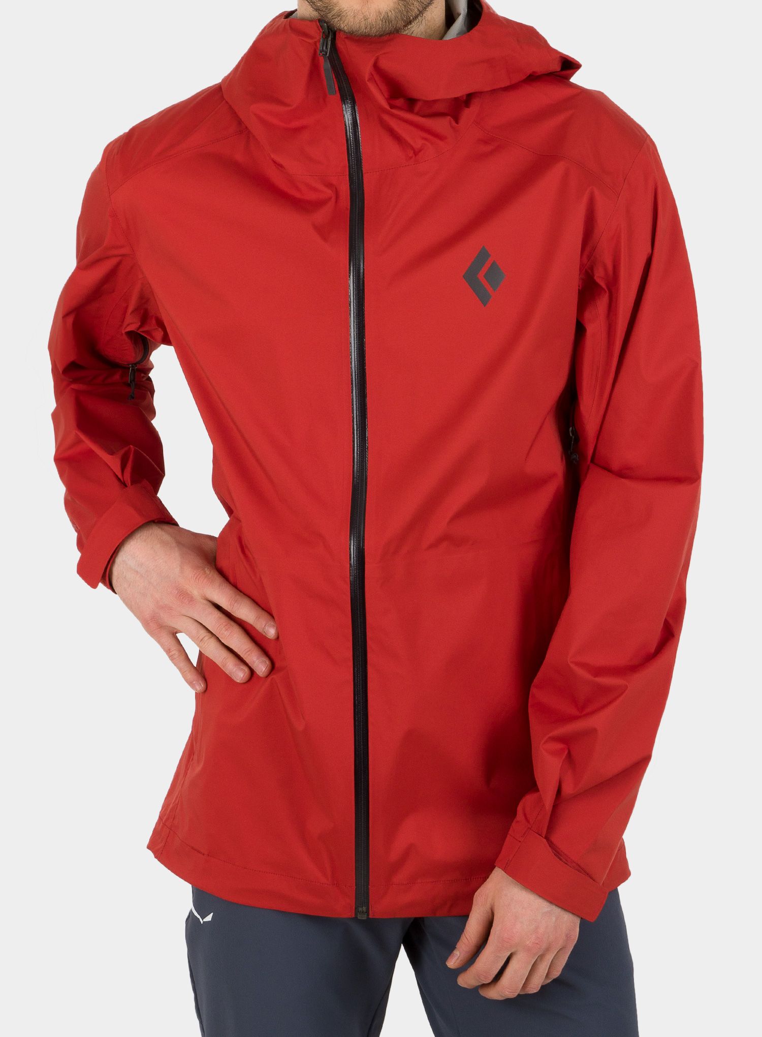 Jakna Black Diamond Stormline Stretch Rain Shell - red rock