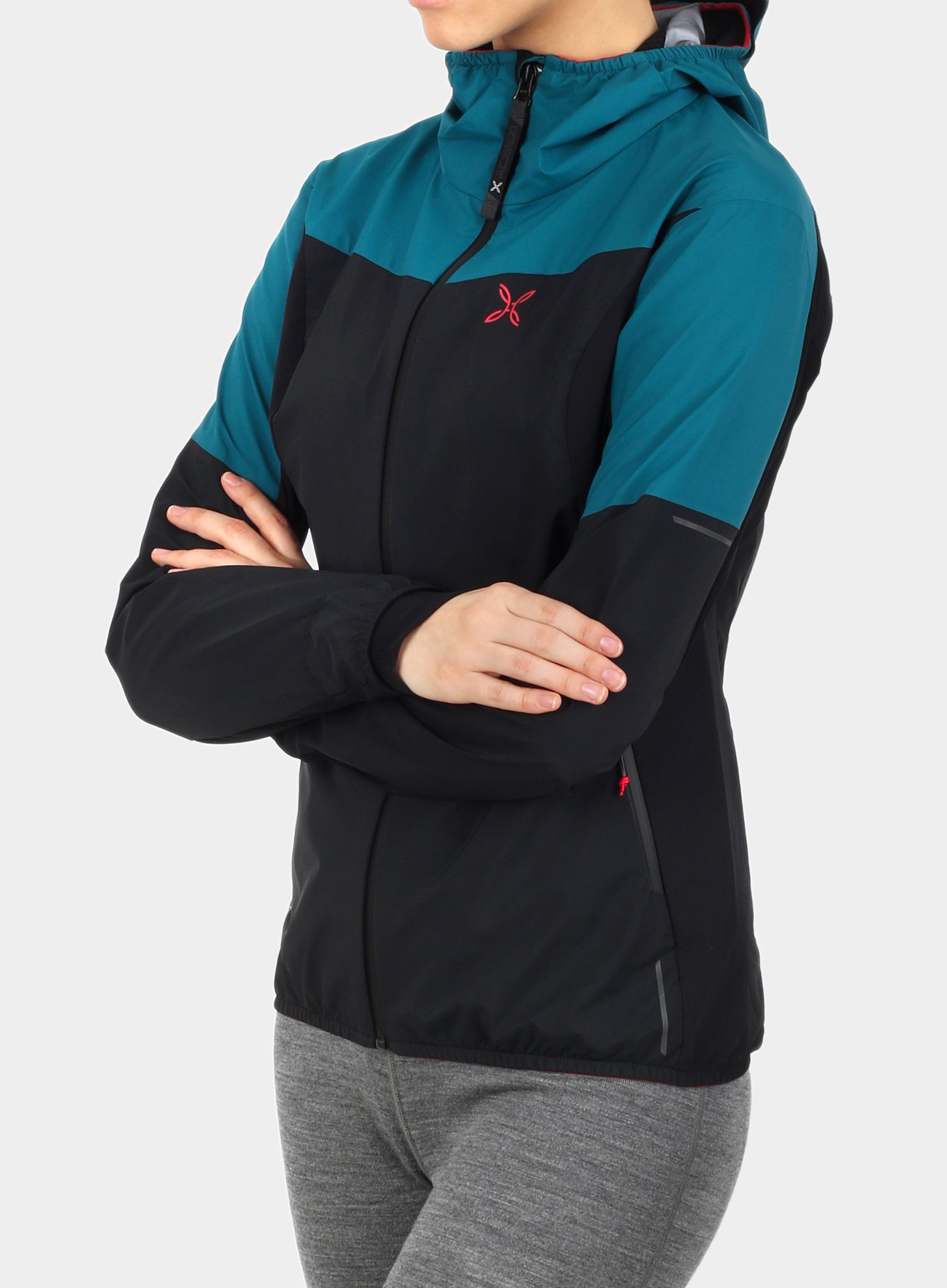 Ženska jakna Montura Air Active Hoody Jacket - black/baltic