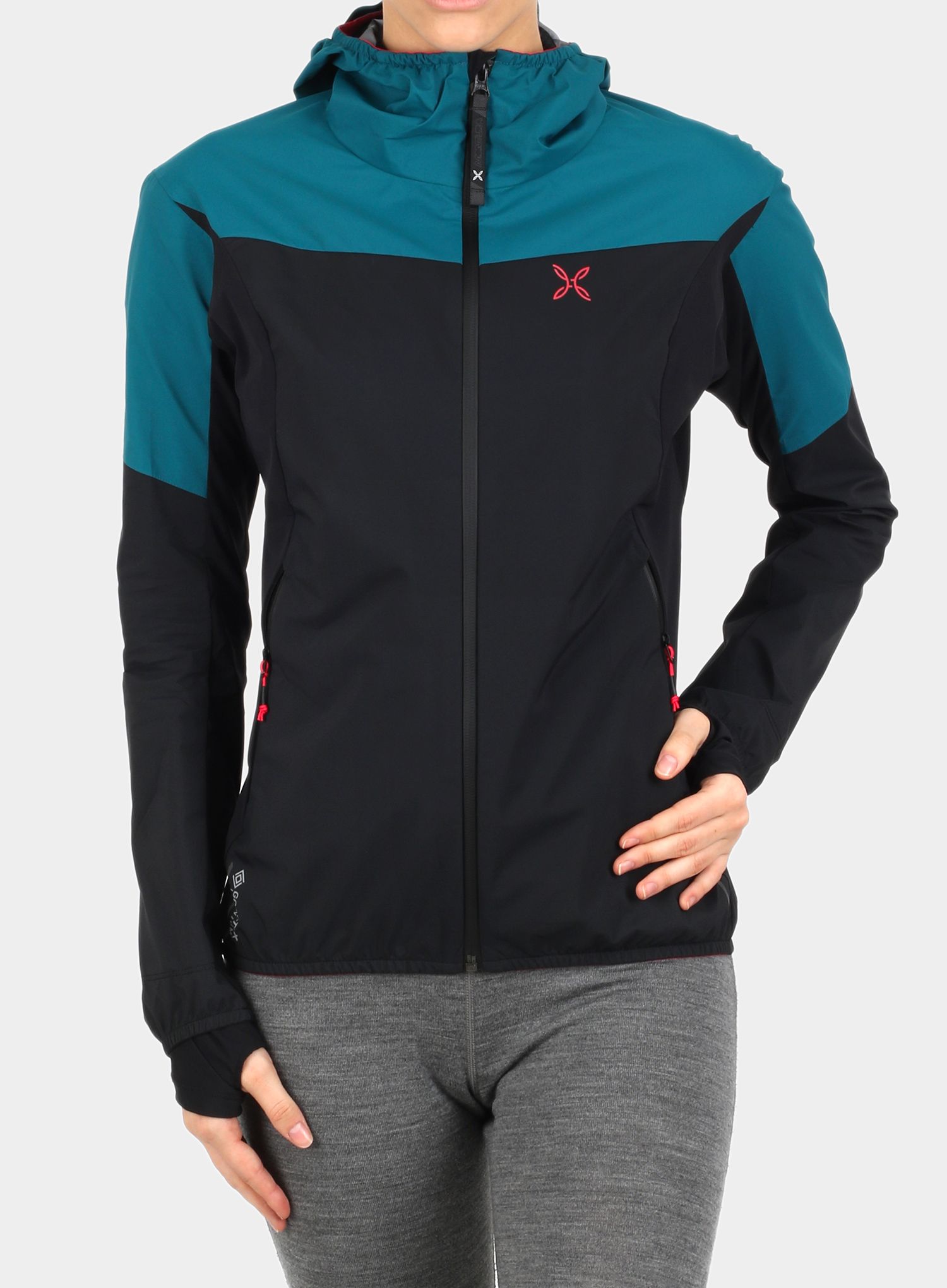 Ženska jakna Montura Air Active Hoody Jacket - black/baltic