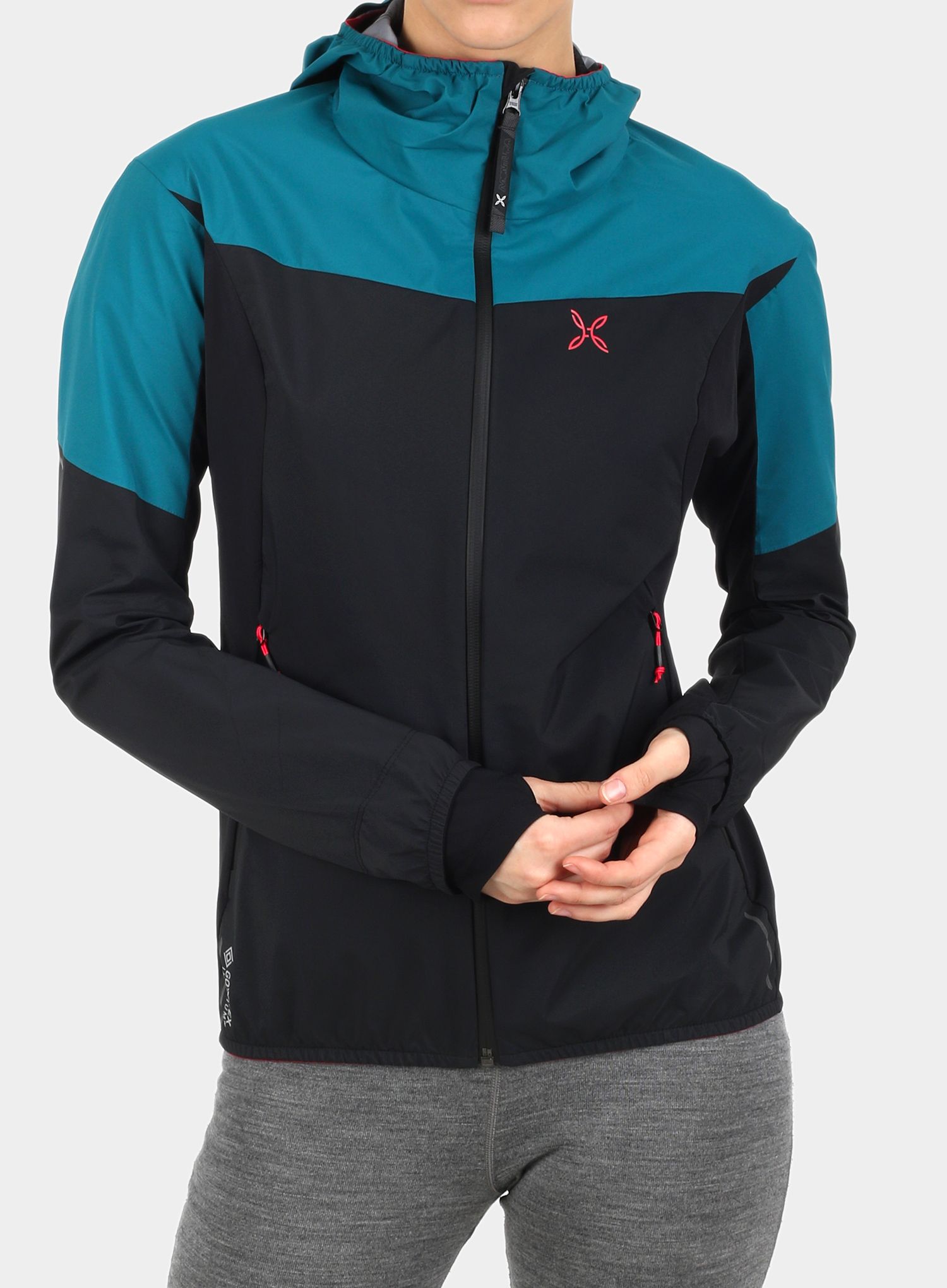 Ženska jakna Montura Air Active Hoody Jacket - black/baltic