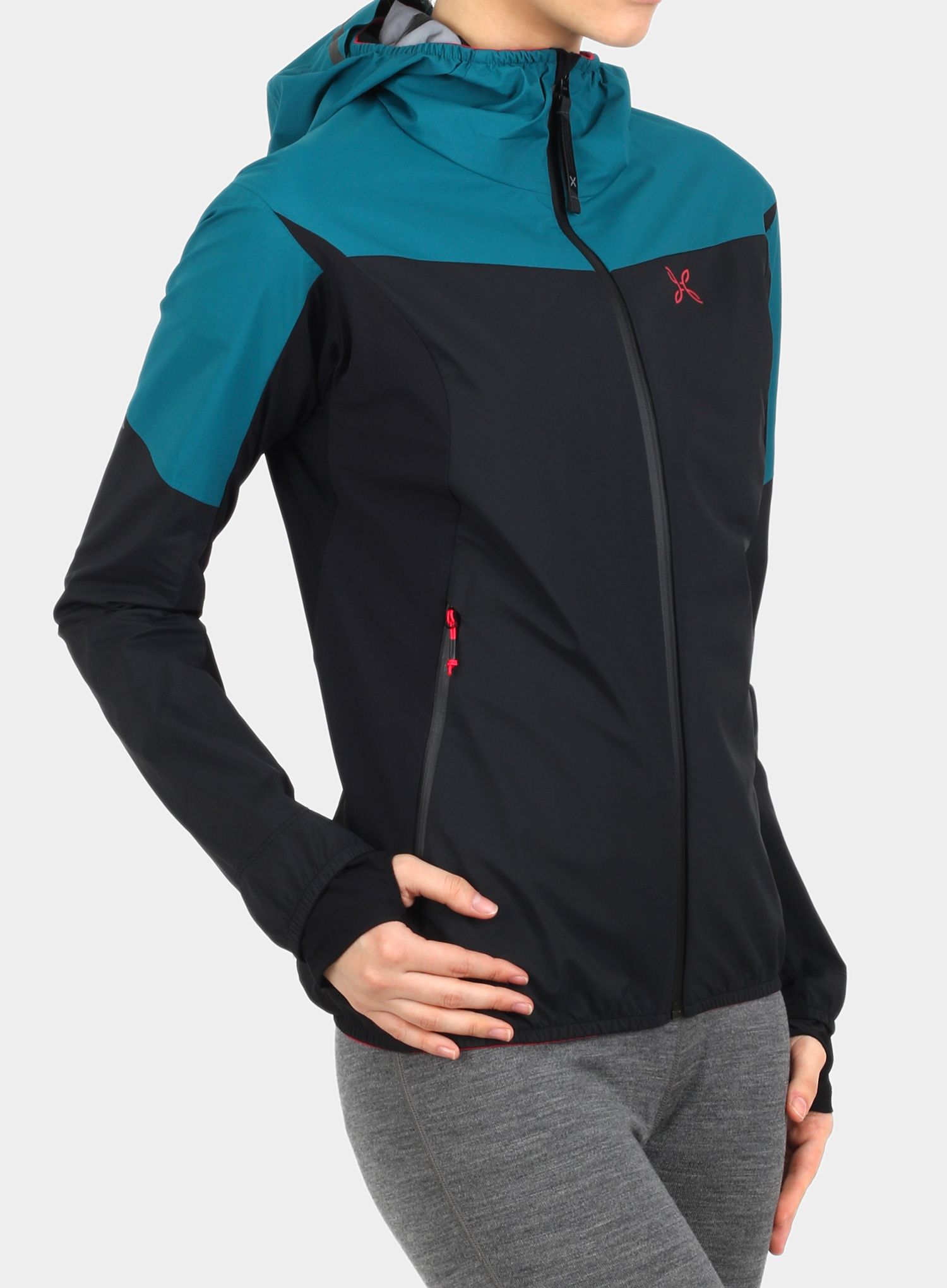 Ženska jakna Montura Air Active Hoody Jacket - black/baltic