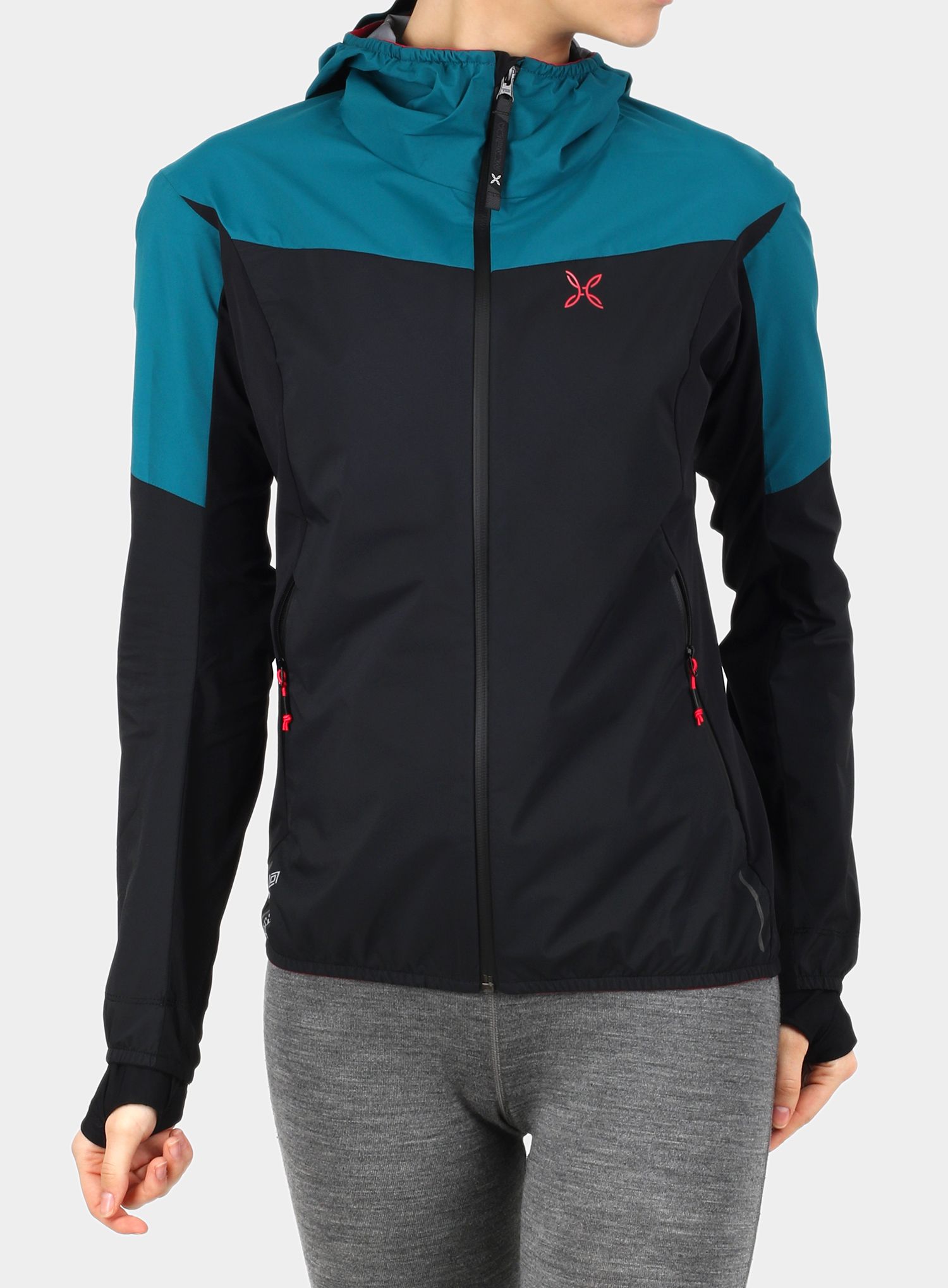 Ženska jakna Montura Air Active Hoody Jacket - black/baltic