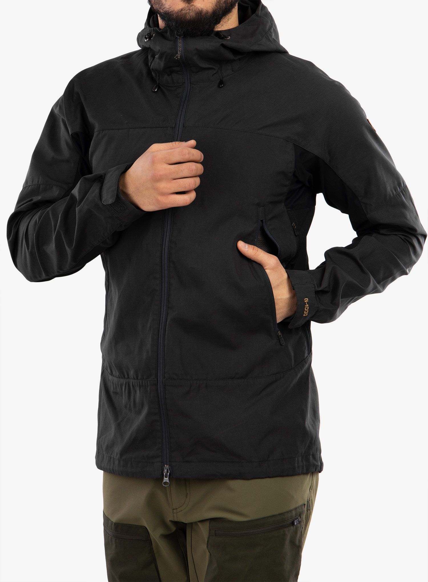 Jakna Fjallraven Abisko Lite Trekking Jacket - dark grey/black