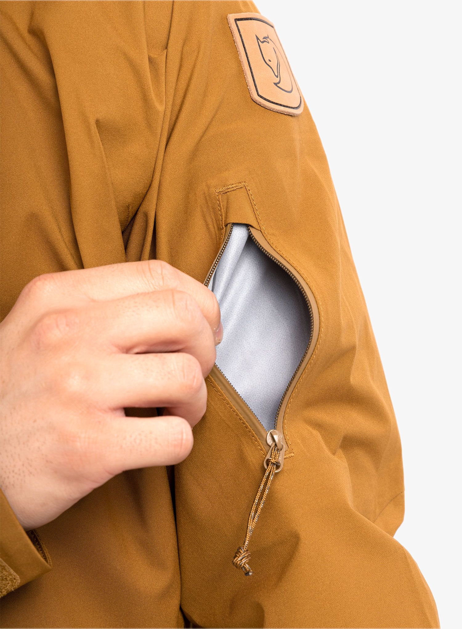 Jakna Fjallraven Keb Eco-Shell Jacket - chestnut