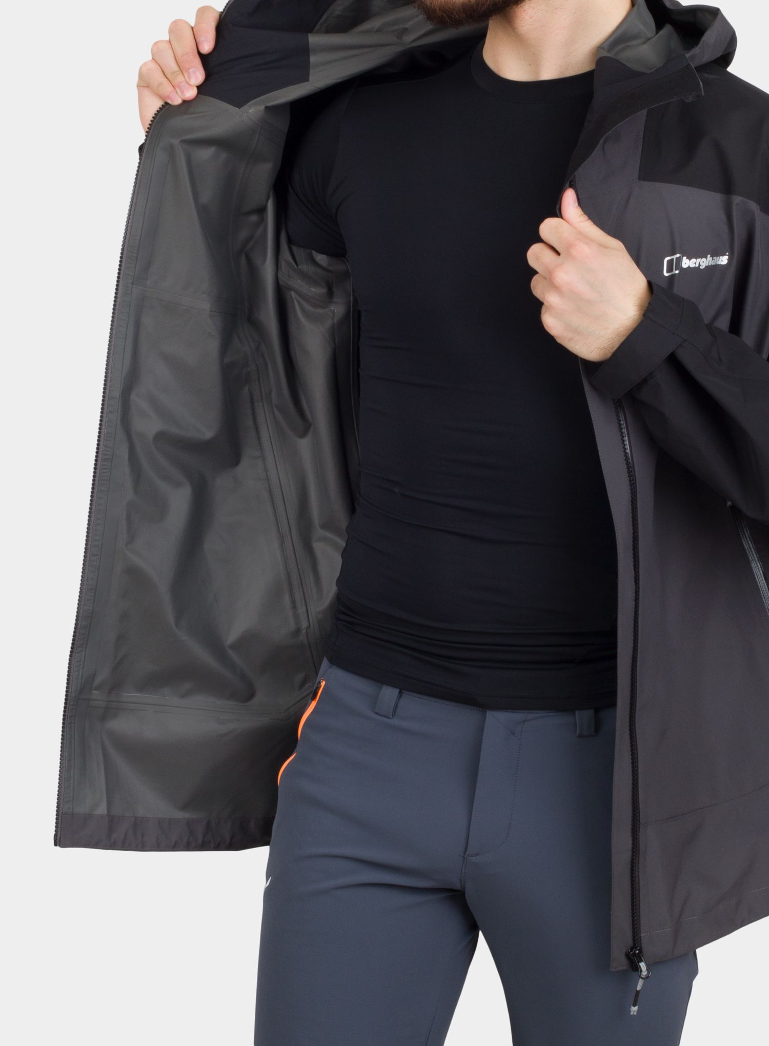 GORE TEX jakna Berghaus Paclite Peak Vent Shell - grey/black