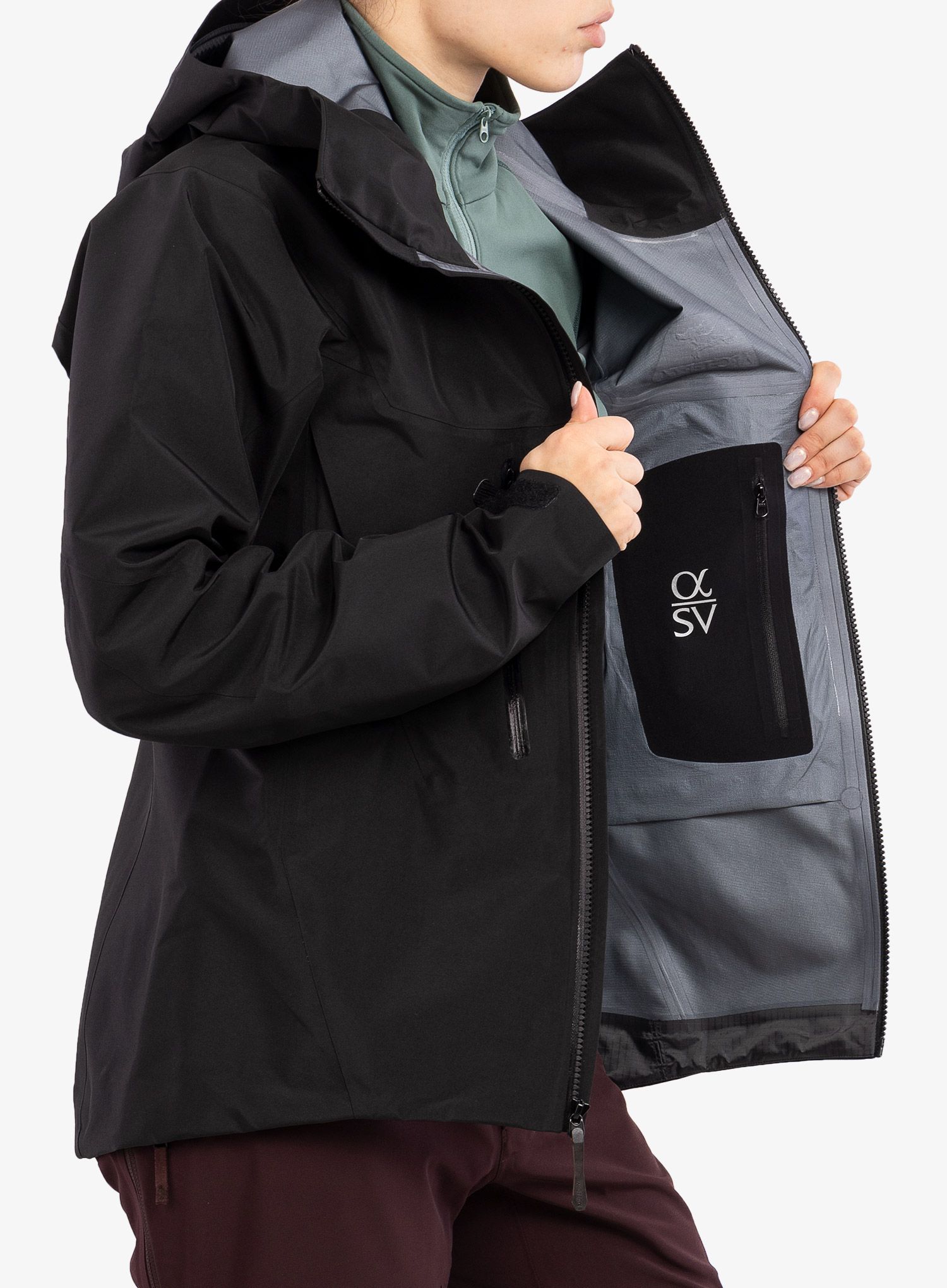 GORE-TEX ženska jakna Arcteryx Alpha SV Jacket - black