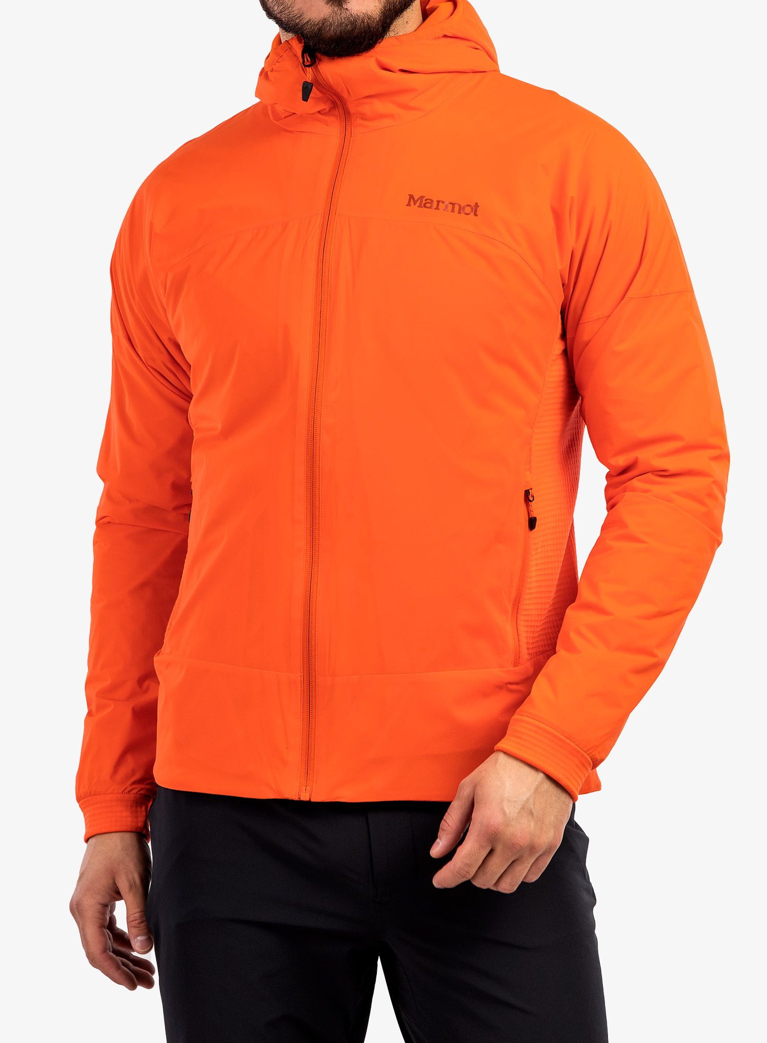 Jakna s postavom Marmot Novus LT Hybrid Hoody - red sun/red sun