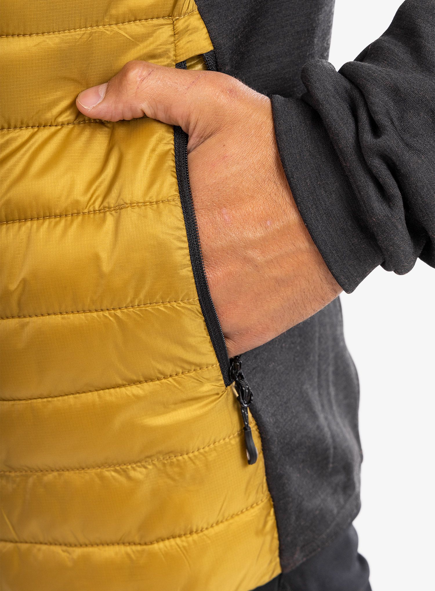 Hibridna jakna Montura Wool Essential Hoody Jacket - gold