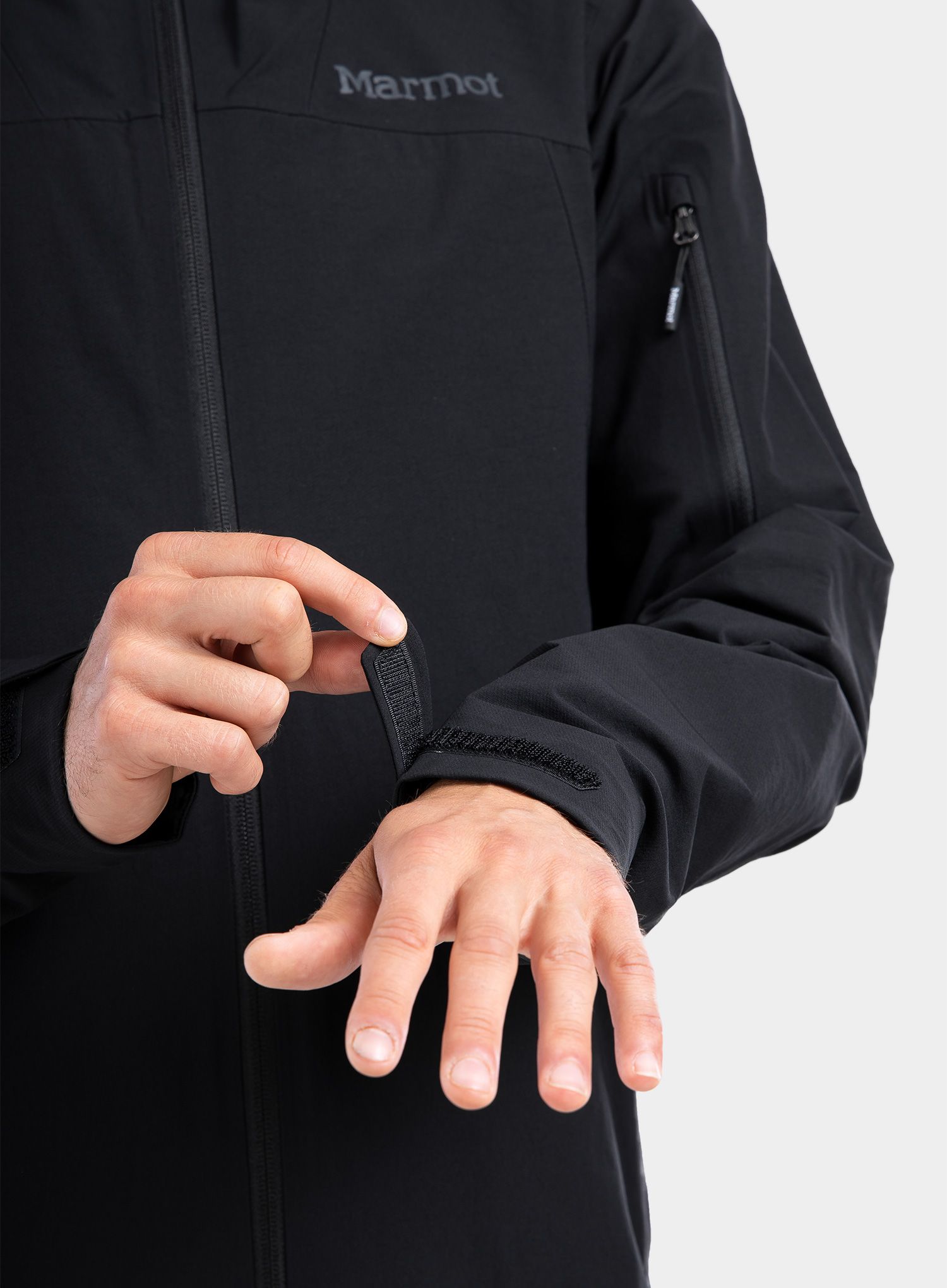 Softshell jakna Marmot Alsek Hoody - black