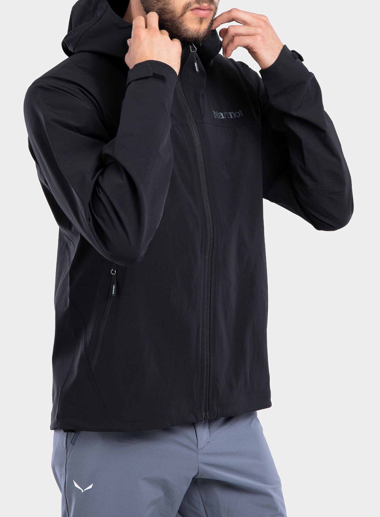 Softshell jakna Marmot Alsek Hoody - black