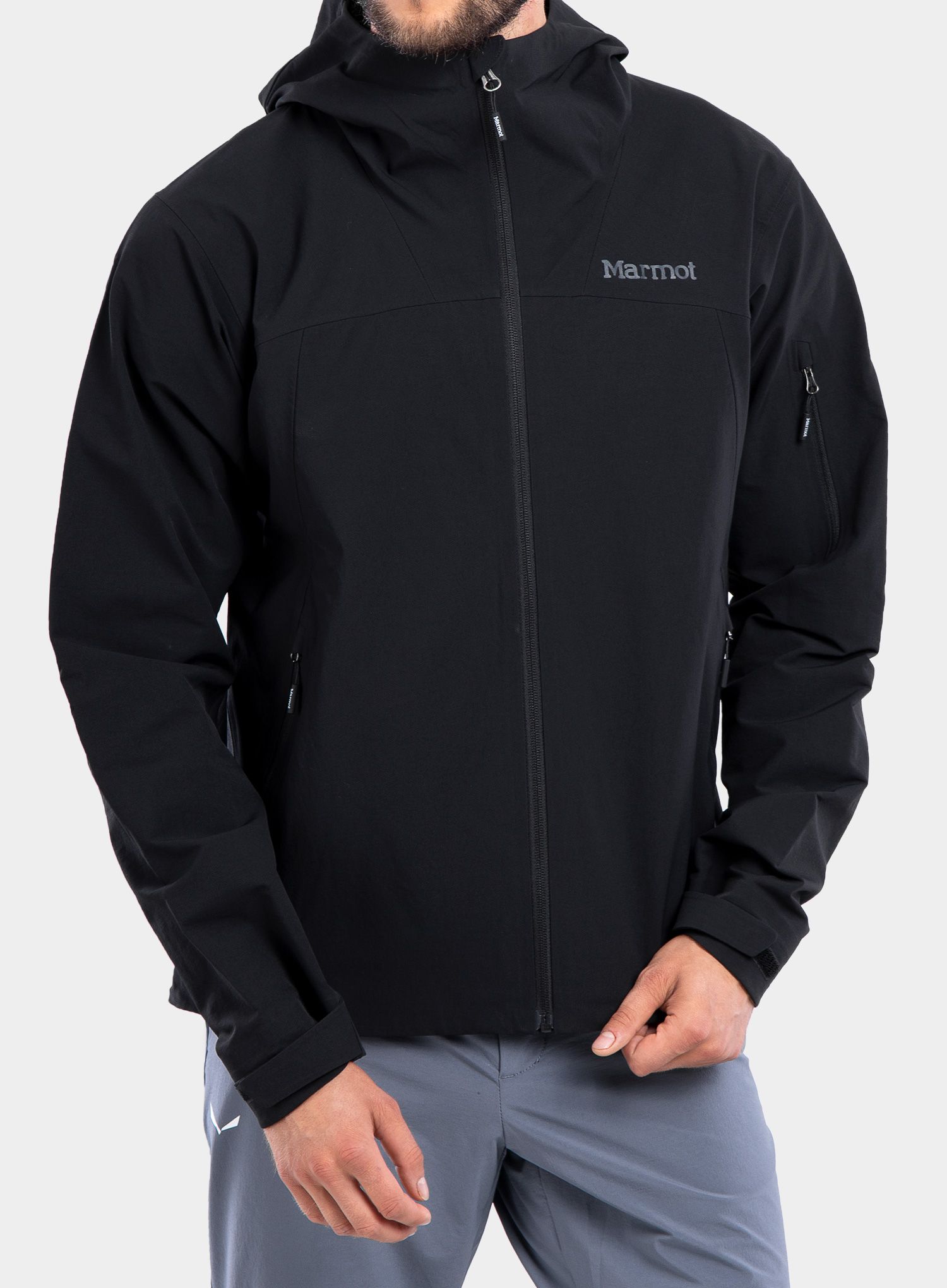 Softshell jakna Marmot Alsek Hoody - black