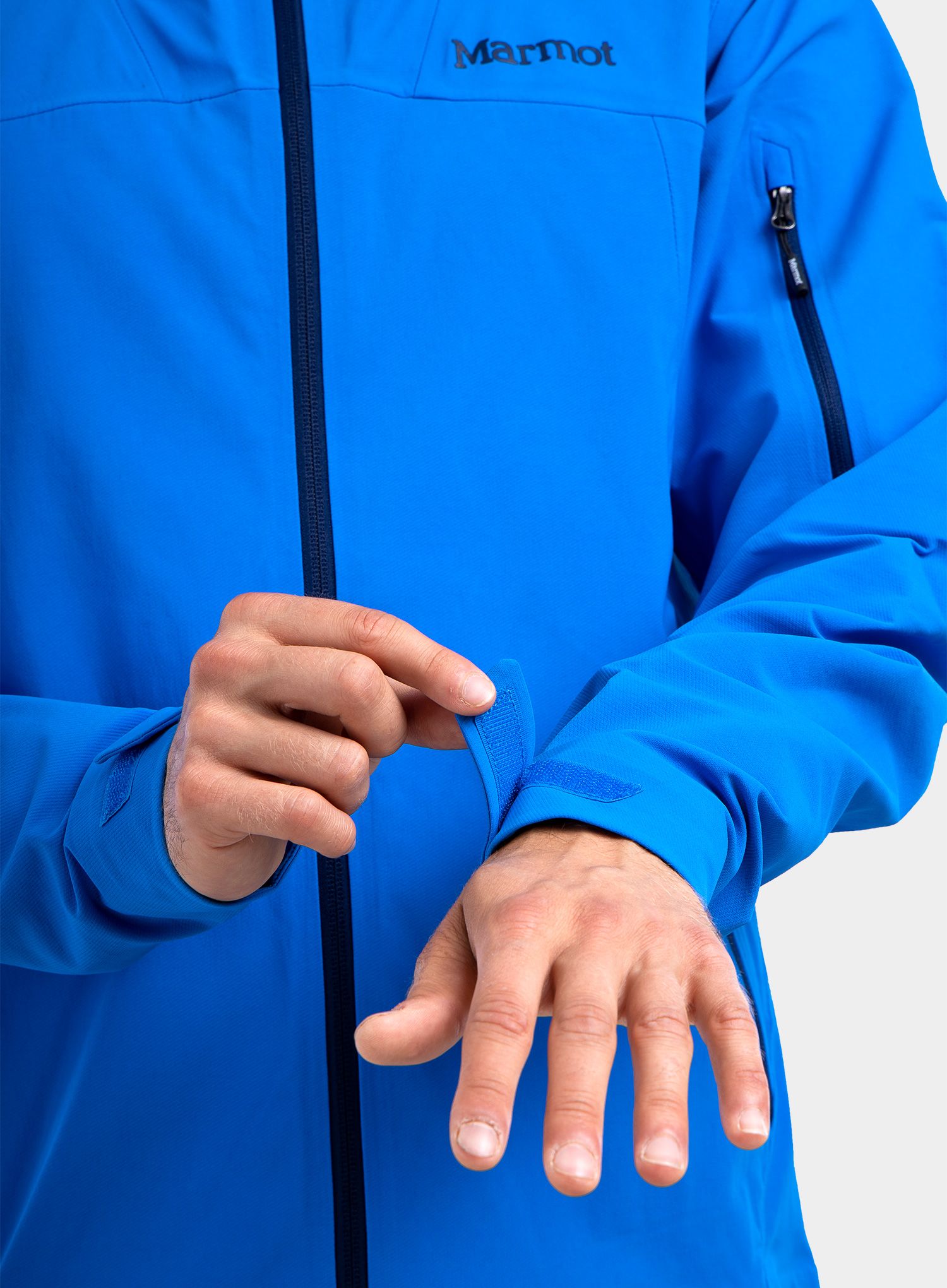 Softshell jakna Marmot Alsek Hoody - clear blue