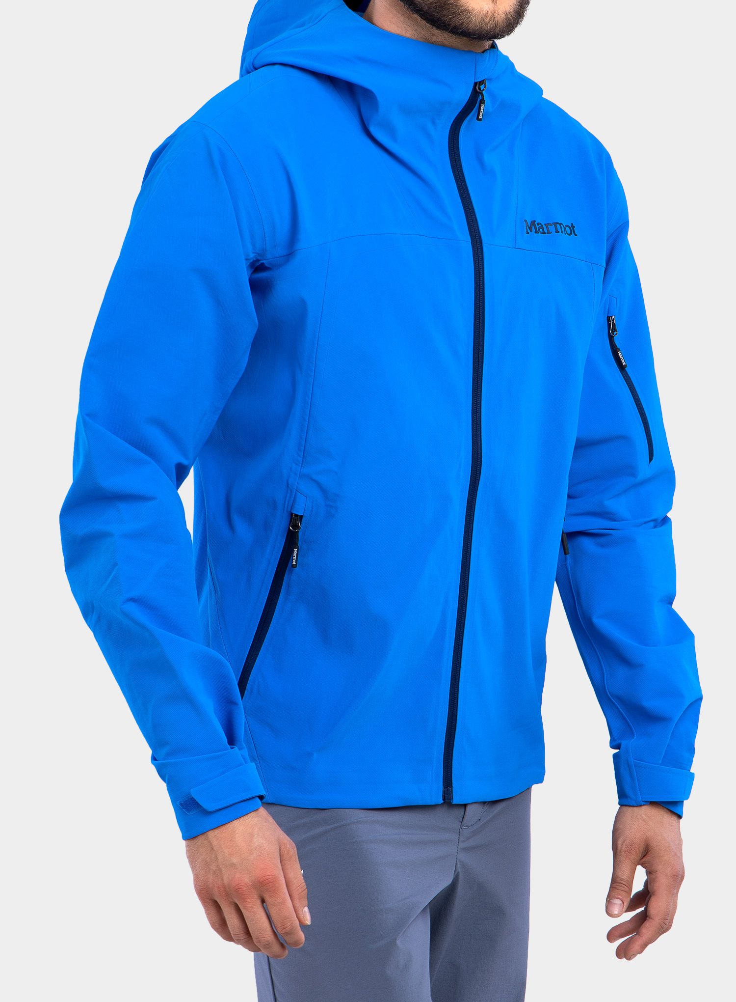 Softshell jakna Marmot Alsek Hoody - clear blue