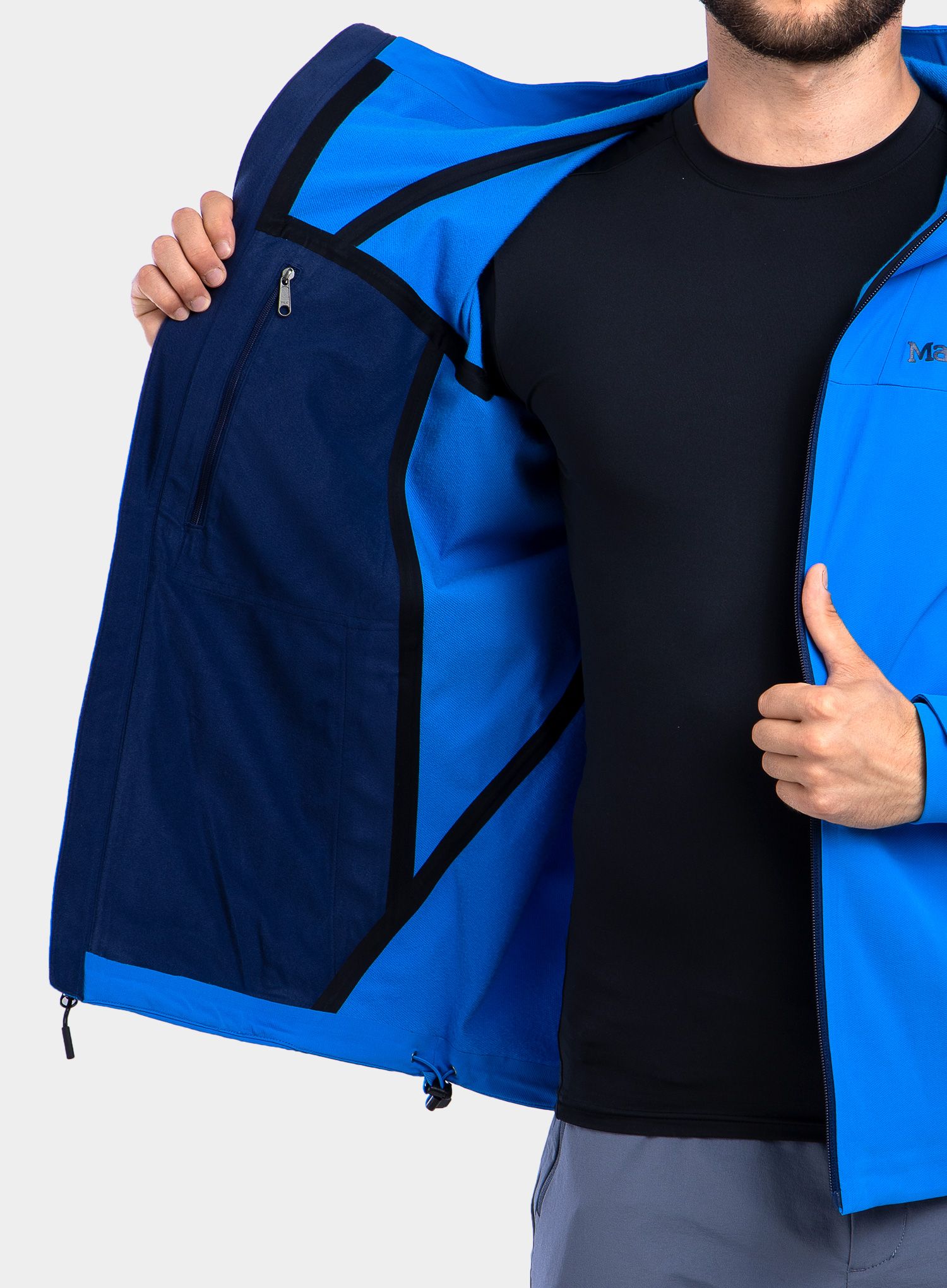 Softshell jakna Marmot Alsek Hoody - clear blue