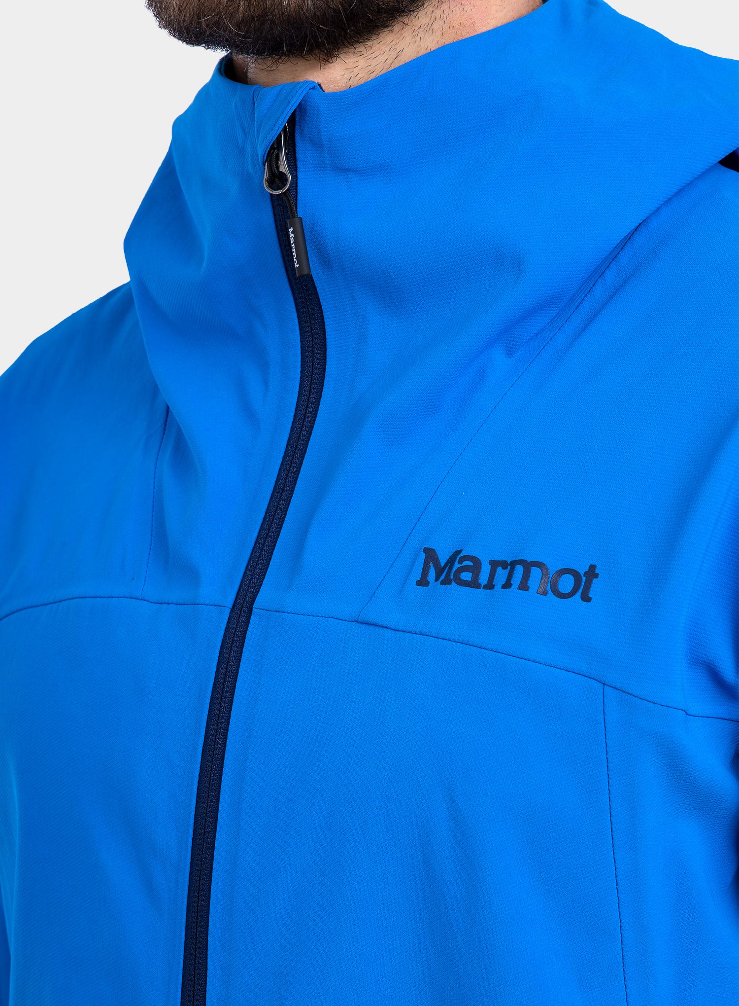 Softshell jakna Marmot Alsek Hoody - clear blue