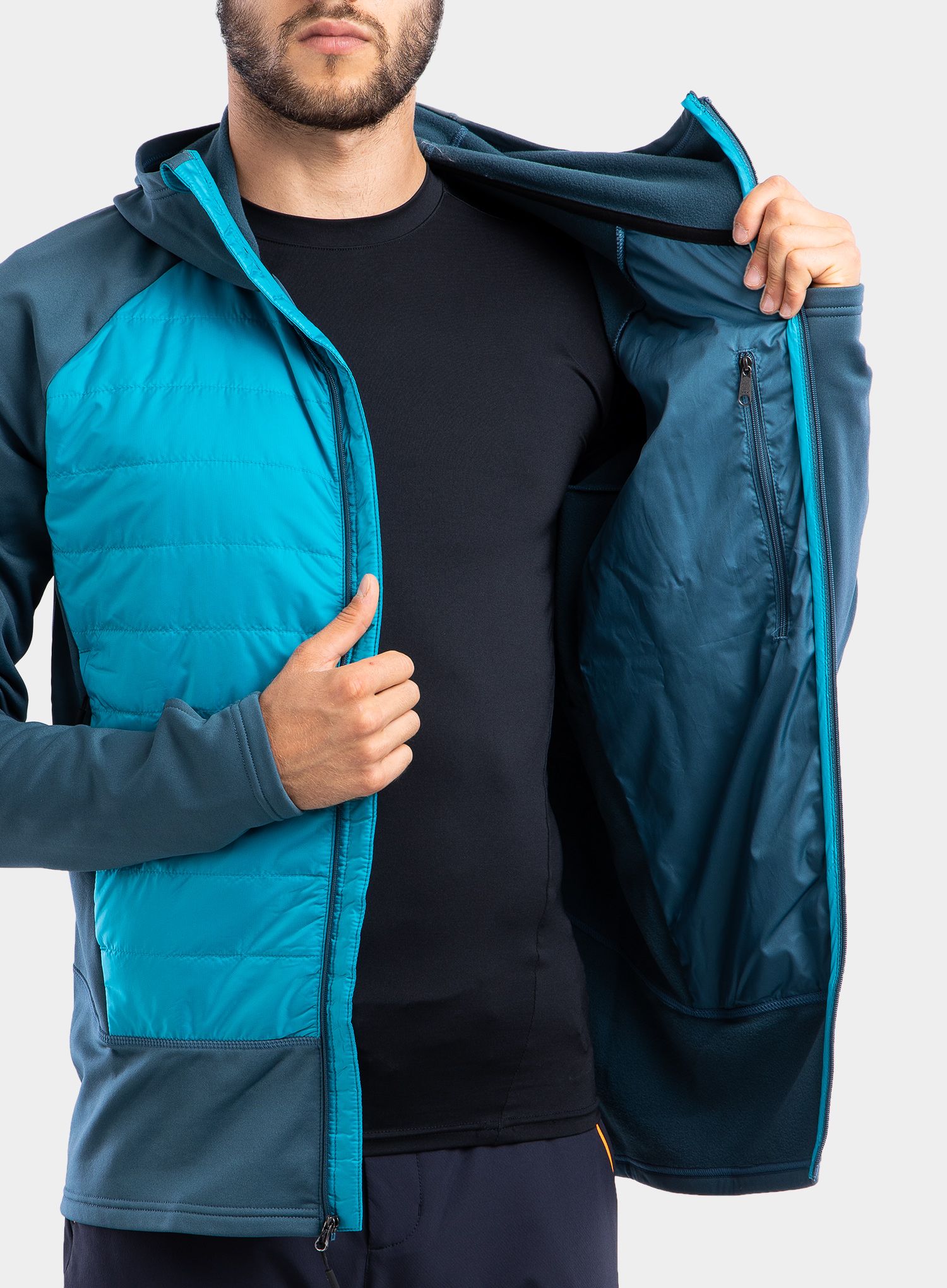 Hibridna jakna Marmot Variant Hybrid Hoody - stargazer/enamel blue