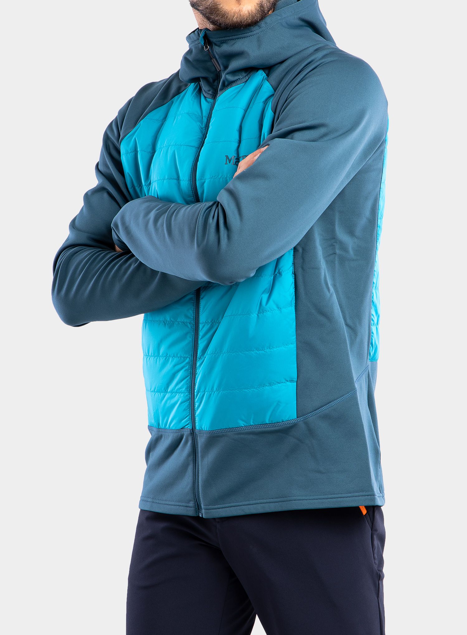 Hibridna jakna Marmot Variant Hybrid Hoody - stargazer/enamel blue