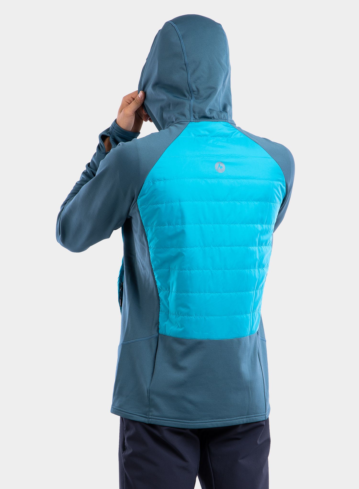 Hibridna jakna Marmot Variant Hybrid Hoody - stargazer/enamel blue