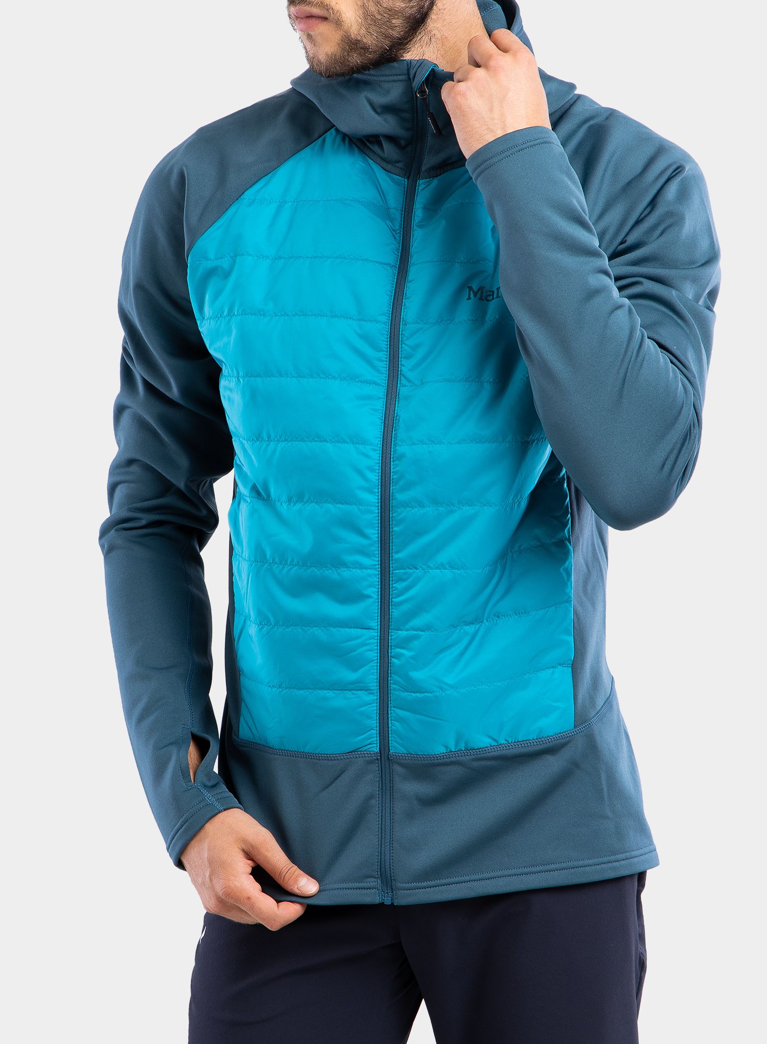 Hibridna jakna Marmot Variant Hybrid Hoody - stargazer/enamel blue