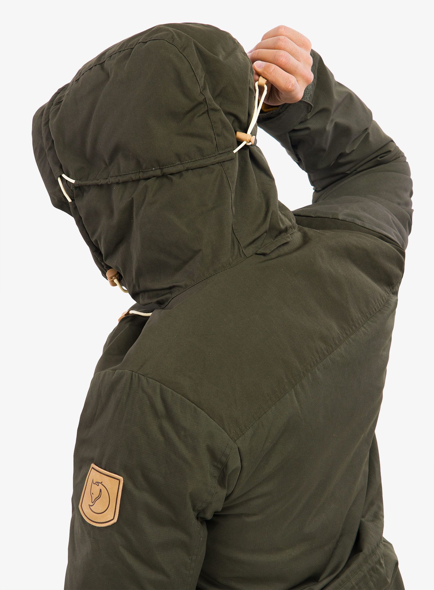 Jakna s postavom Fjallraven Singi Wool Padded Parka - deep forest