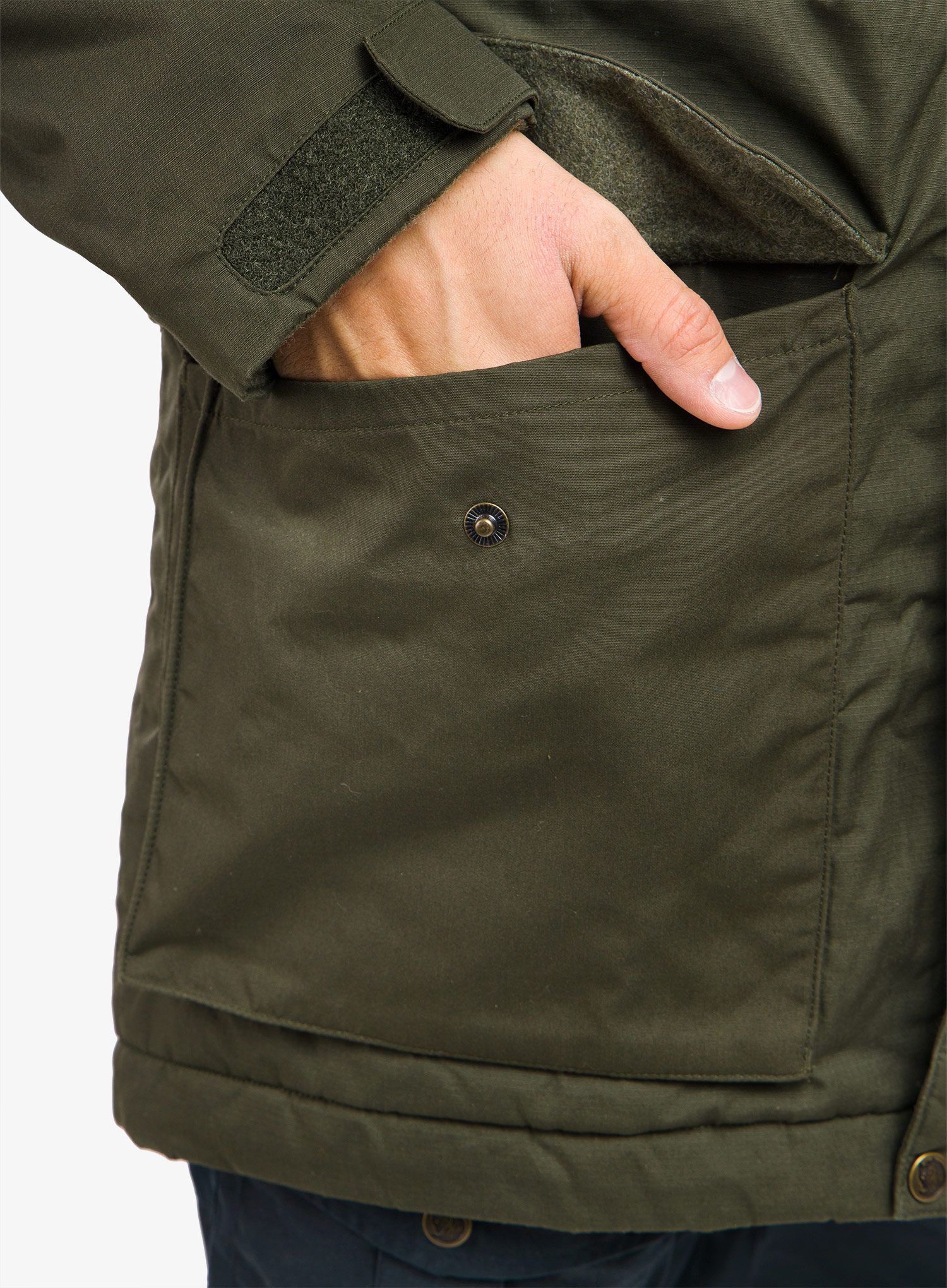 Jakna s postavom Fjallraven Singi Wool Padded Parka - deep forest