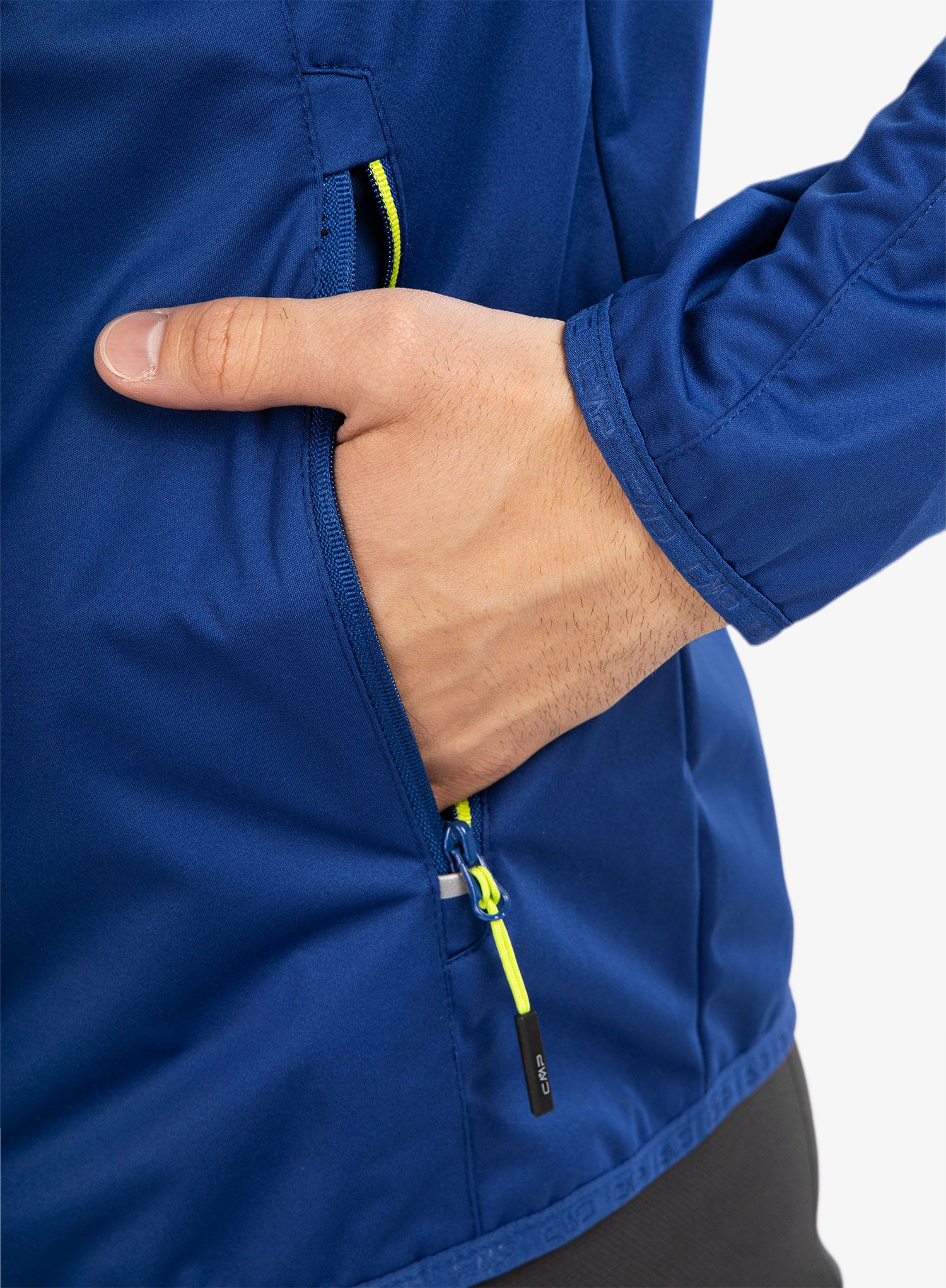 Kišna jakna CMP Wes Jacket Fix Hood - electric