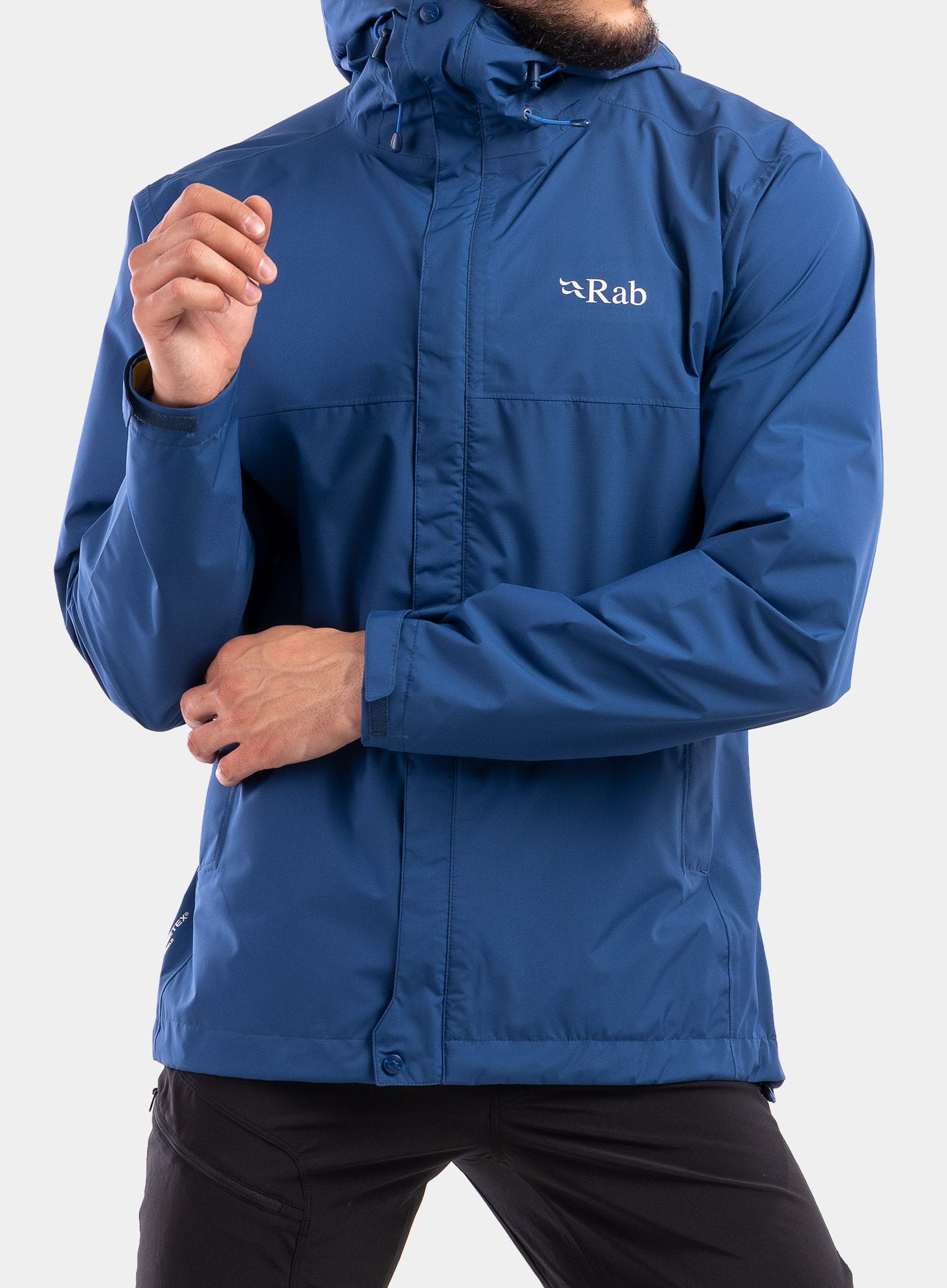 Kišna jakna Rab Downpour Eco Jacket - nightfall blue