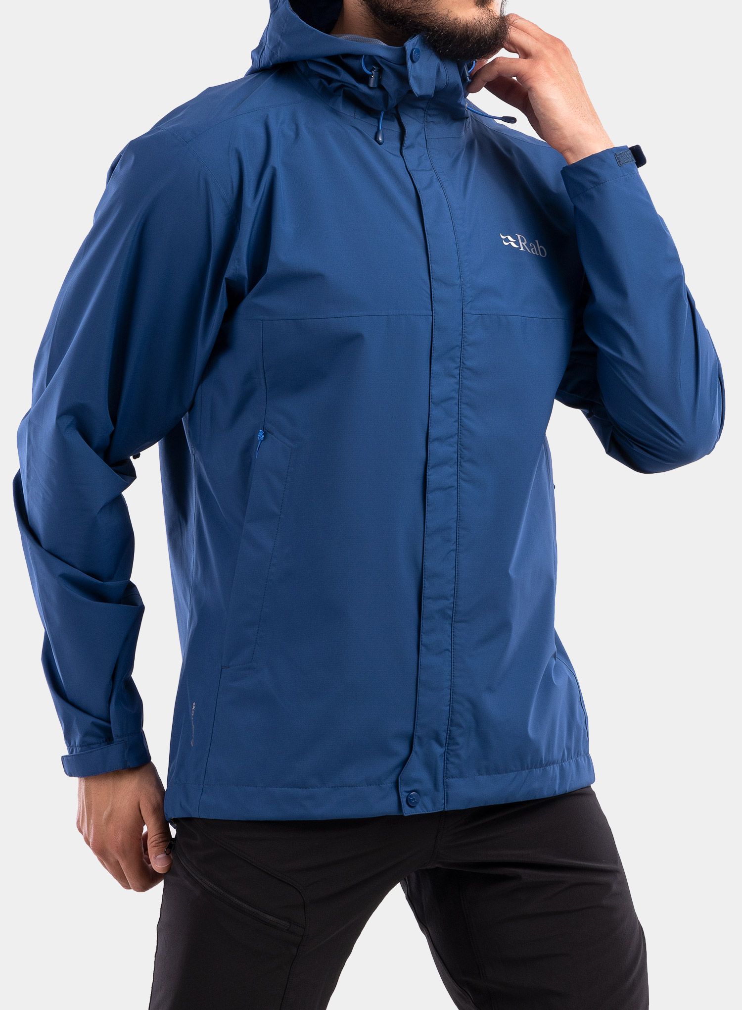 Kišna jakna Rab Downpour Eco Jacket - nightfall blue