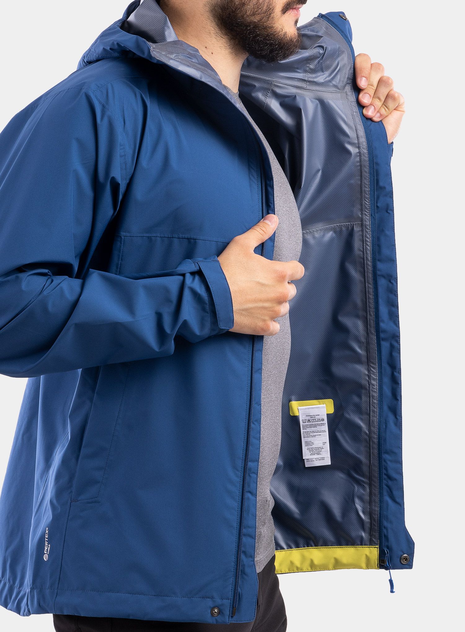 Kišna jakna Rab Downpour Eco Jacket - nightfall blue