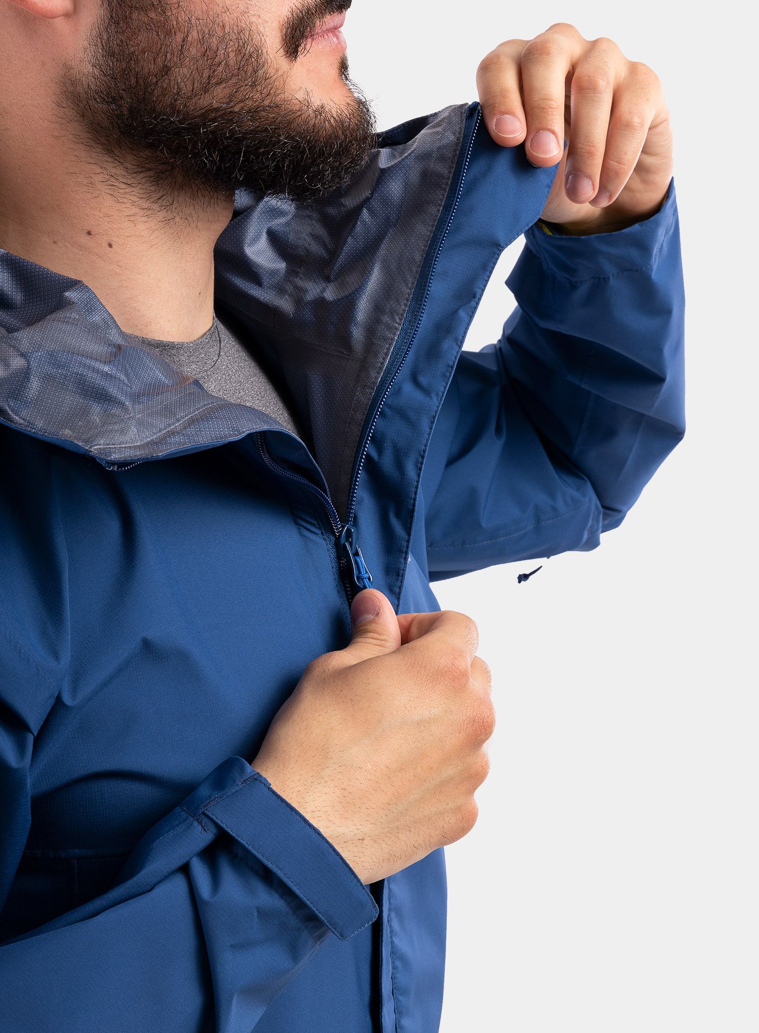 Kišna jakna Rab Downpour Eco Jacket - nightfall blue