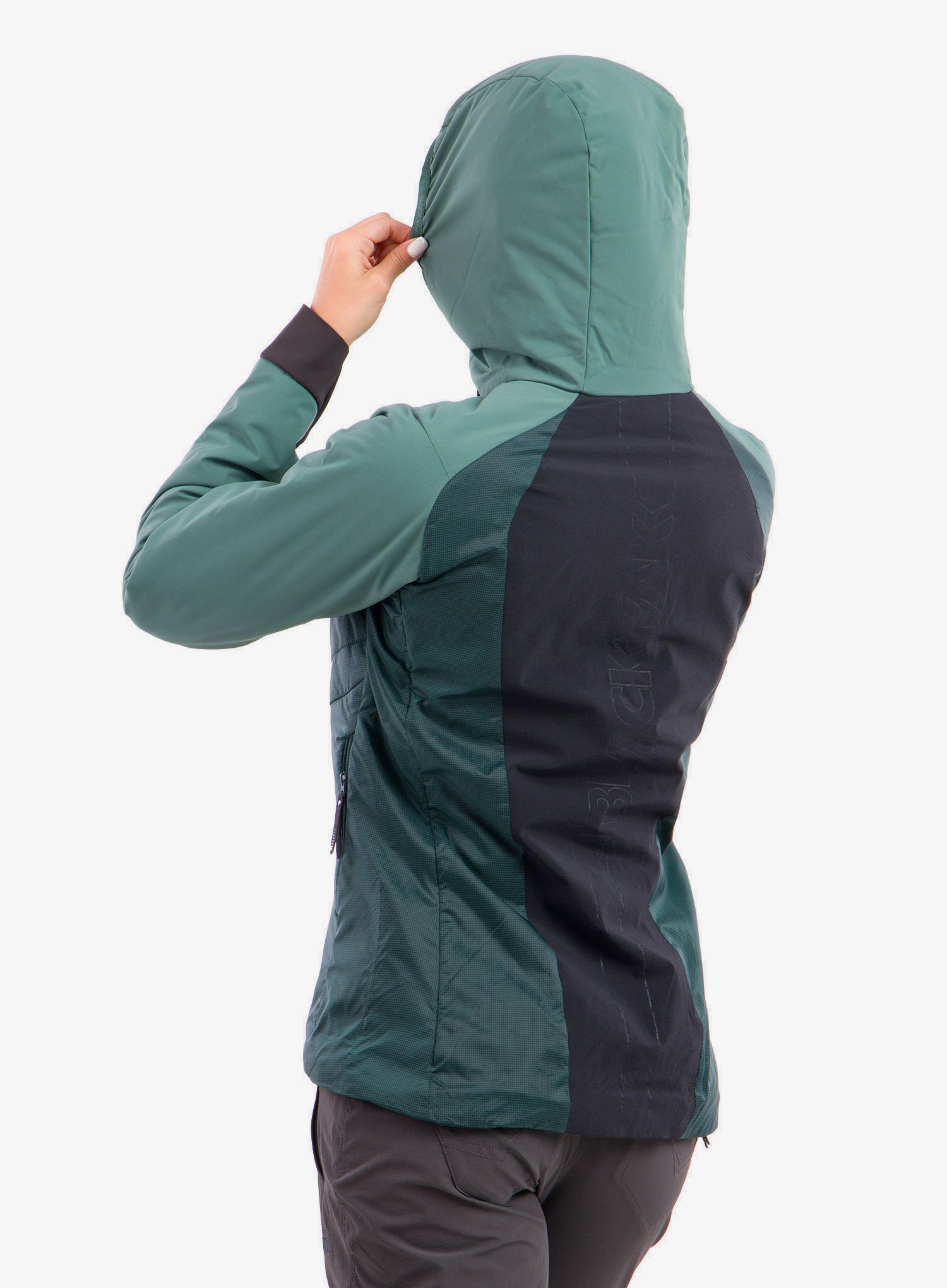 Ženska perjana jakna BlackYak Ata Jacket - sea moss