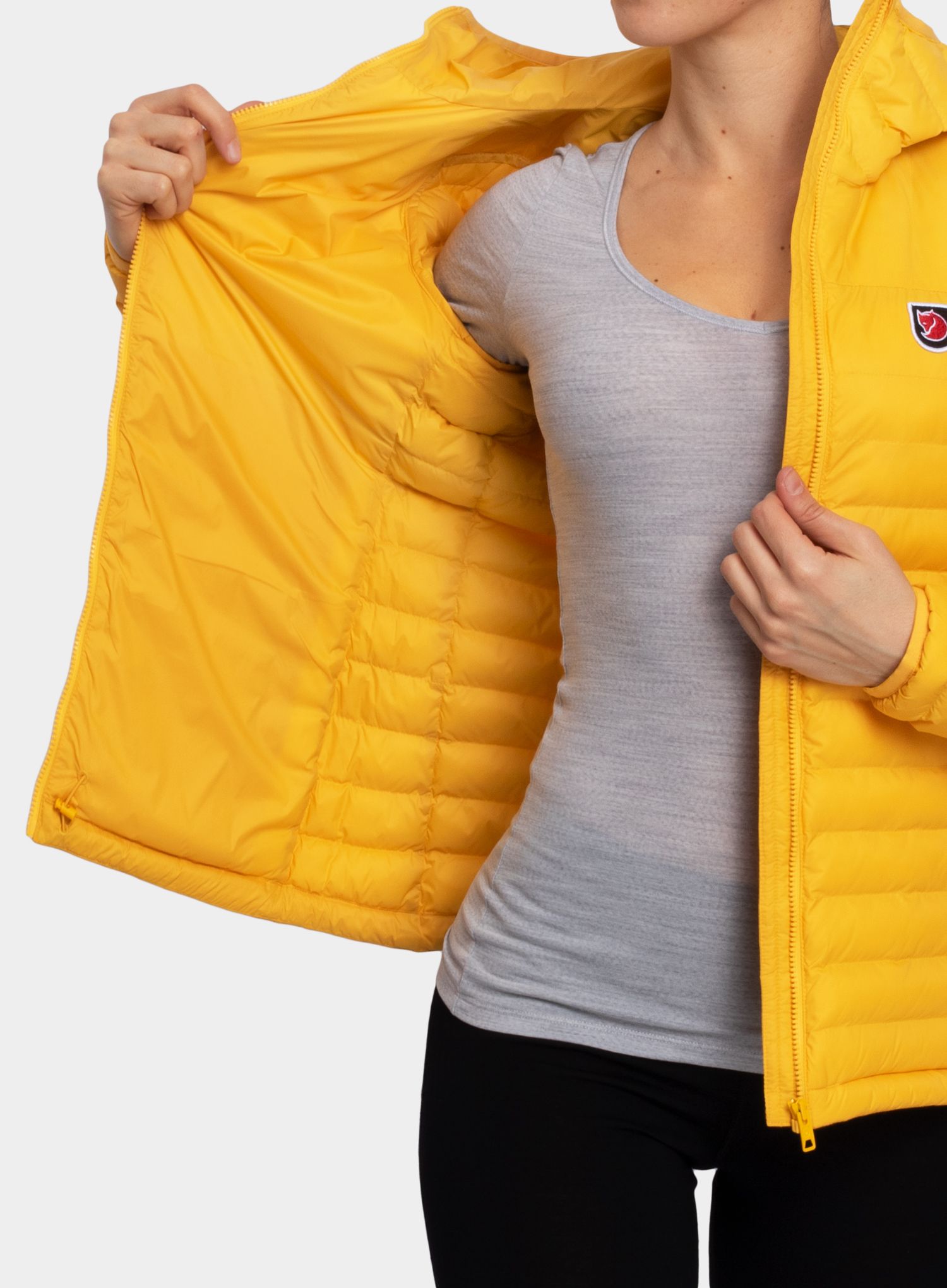 Jakna s postavom Fjallraven Expedition Latt Hoodie - dandelion
