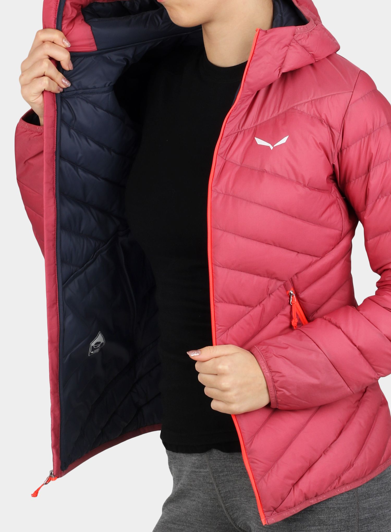 Ženska perjana jakna Salewa Brenta Jacket - mauvemood