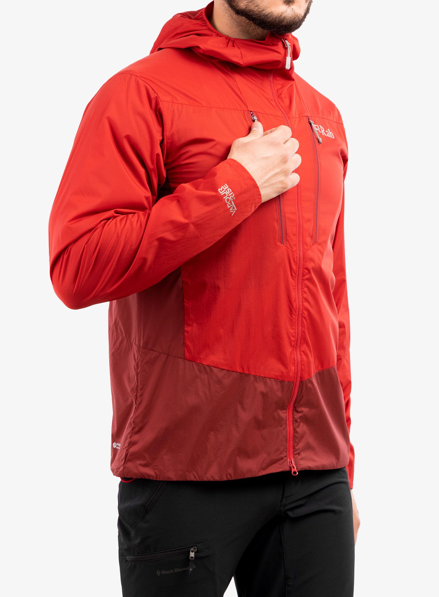Jakna Rab VR Alpine Light Jacket - oxblood red/ascent red