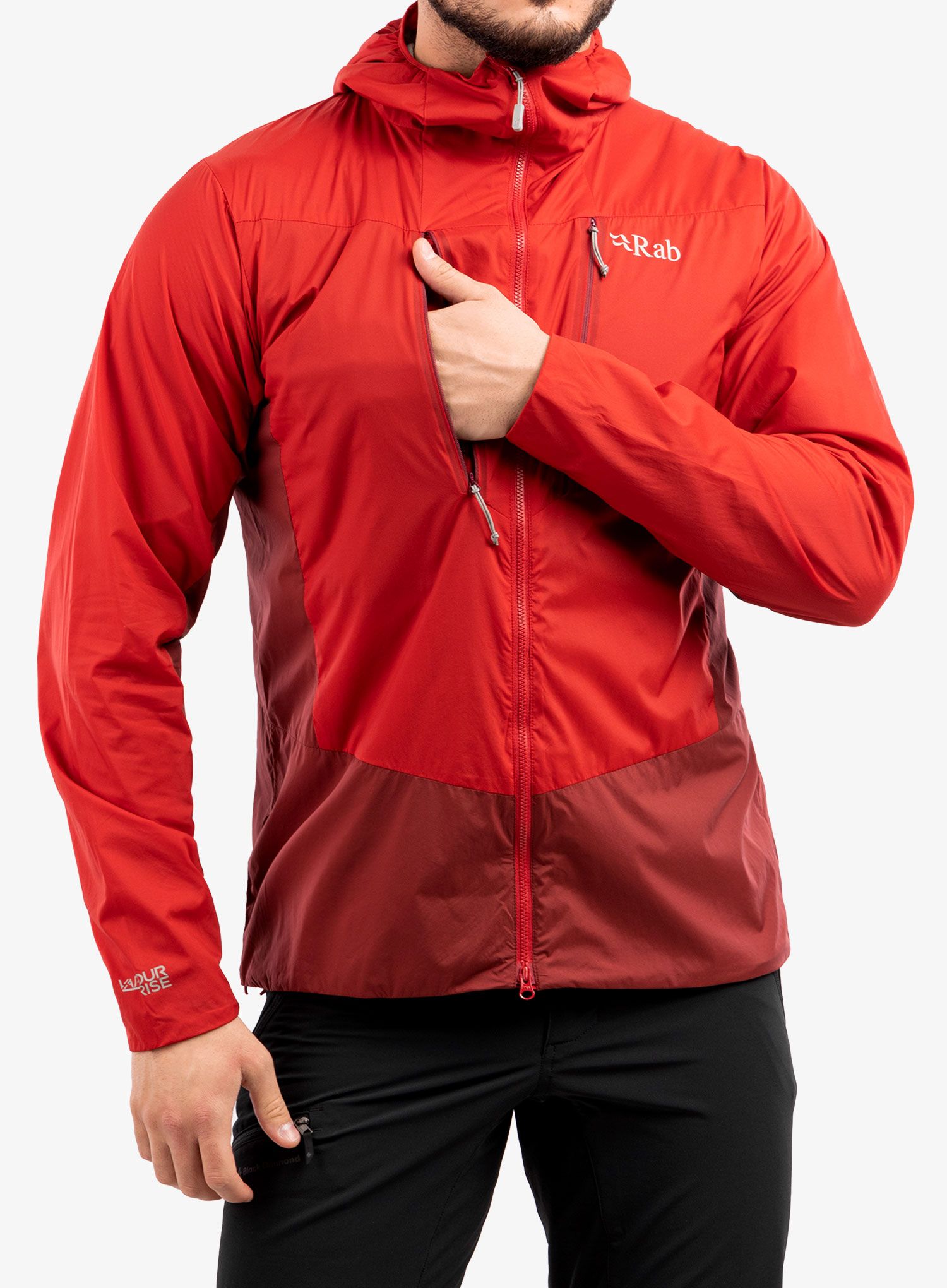 Jakna Rab VR Alpine Light Jacket - oxblood red/ascent red