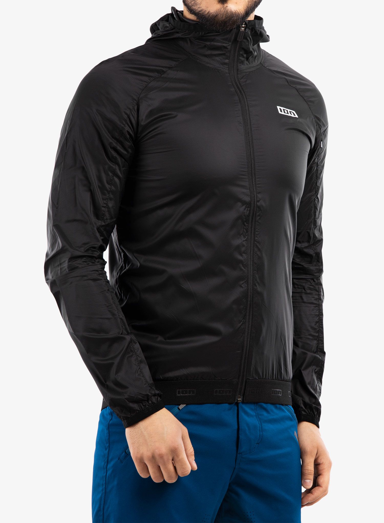 Biciklistička jakna ION Logo Wind - black