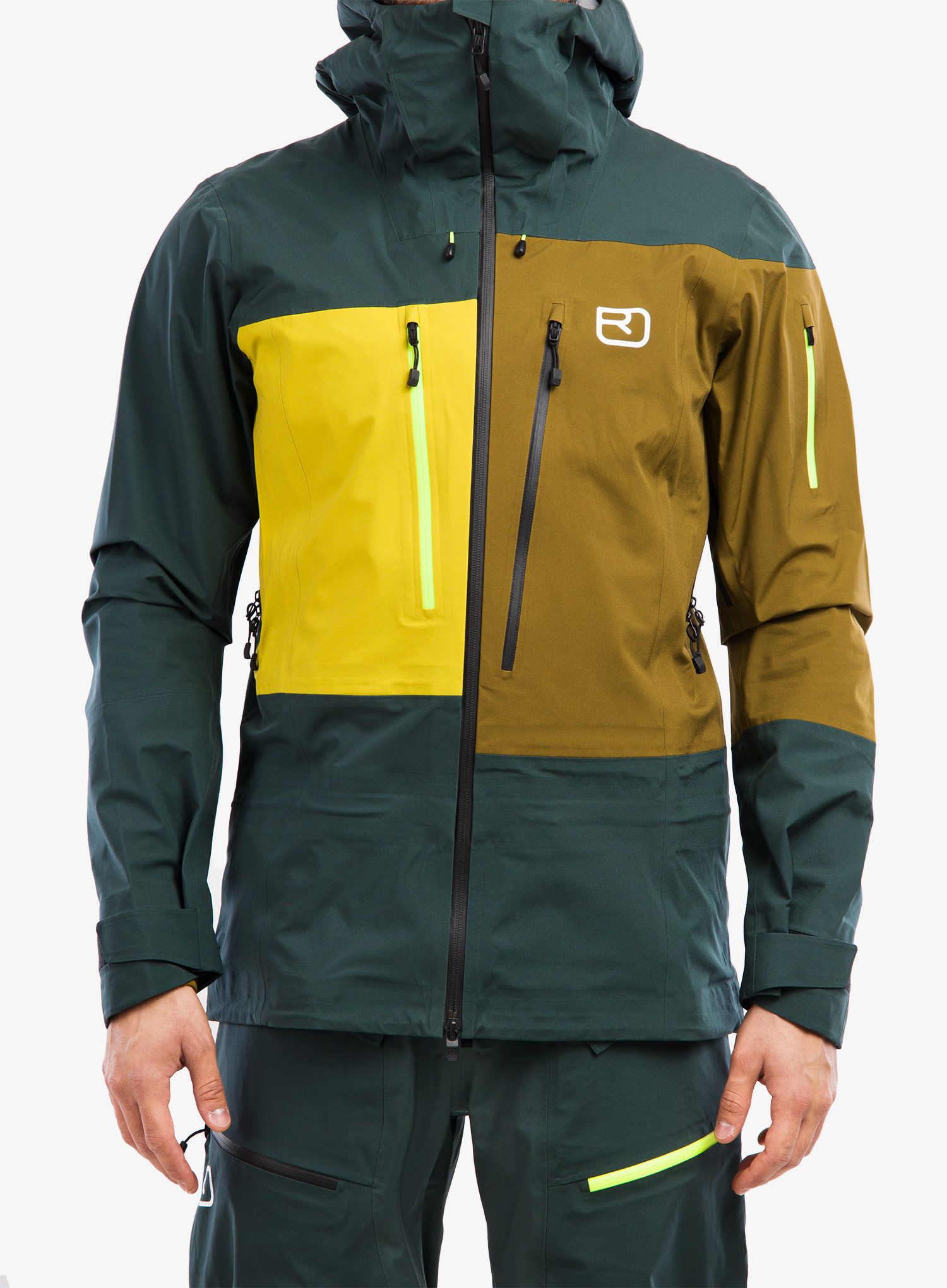 Jakna za turno skijanje Ortovox 3l Deep Shell Jacket - green pine