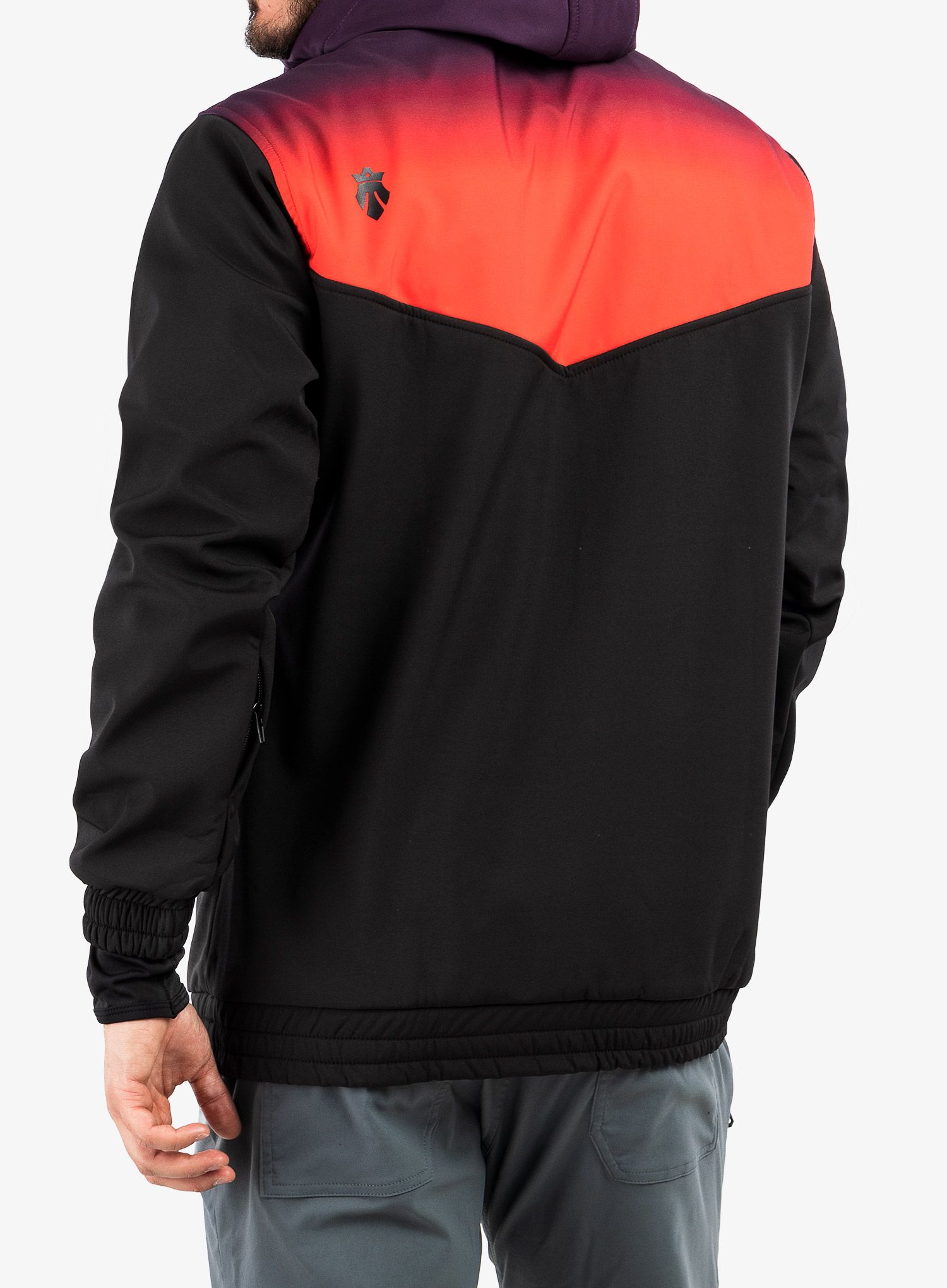 Jakna Majesty Anorak Softshell - black/gradient red