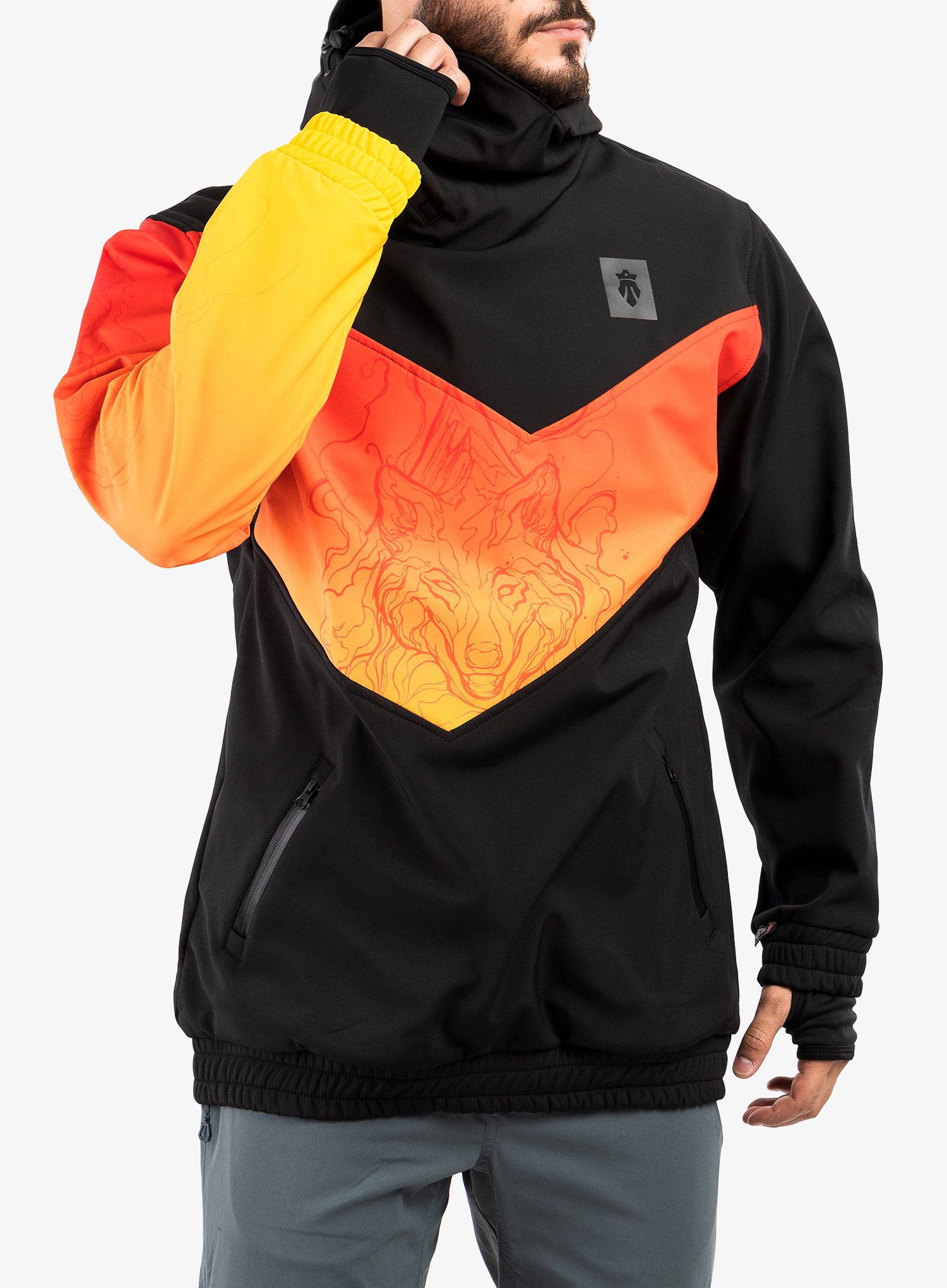 Softshell jakna Majesty Shadow Softshell - black/red