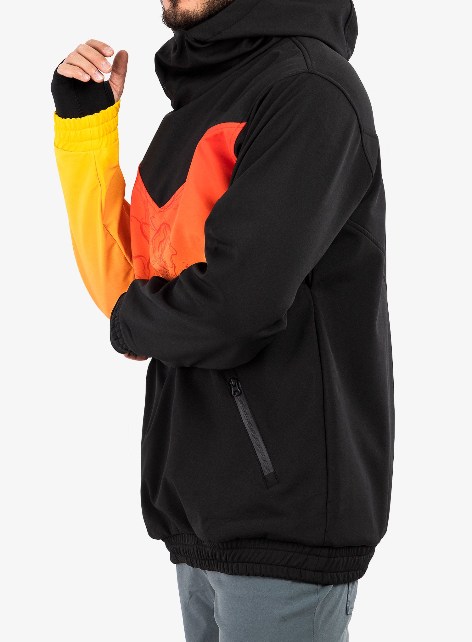 Softshell jakna Majesty Shadow Softshell - black/red