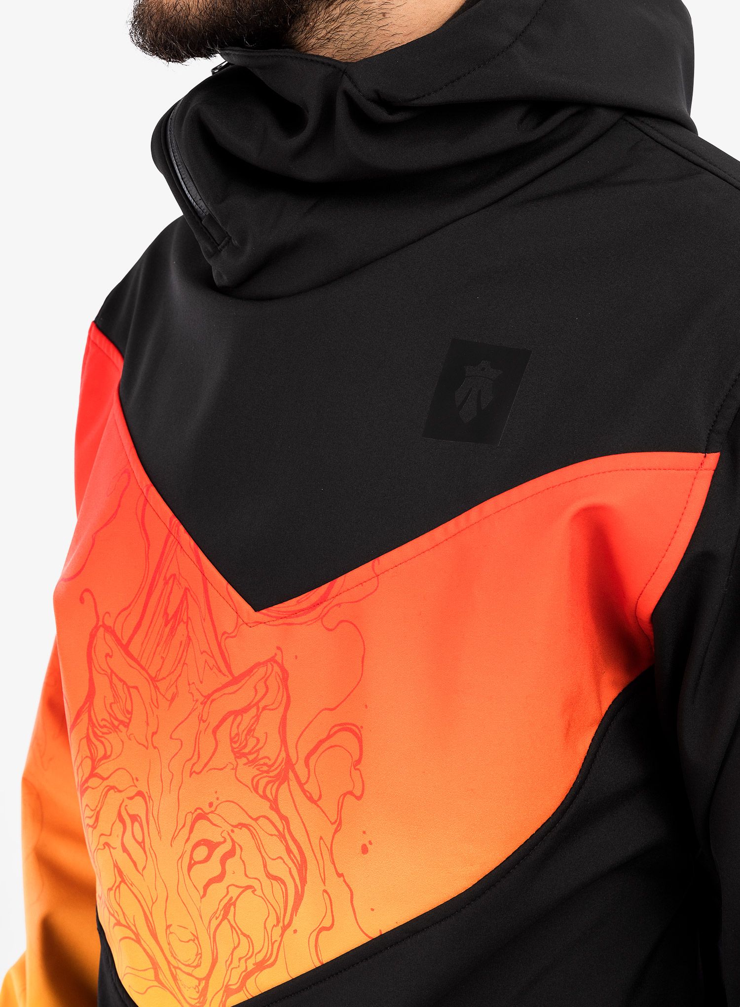 Softshell jakna Majesty Shadow Softshell - black/red