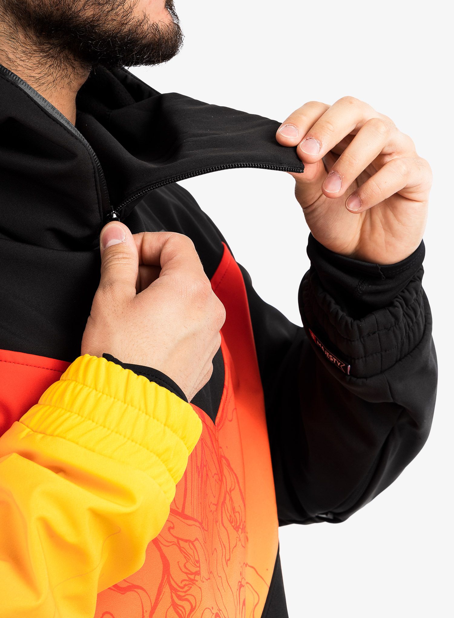 Softshell jakna Majesty Shadow Softshell - black/red