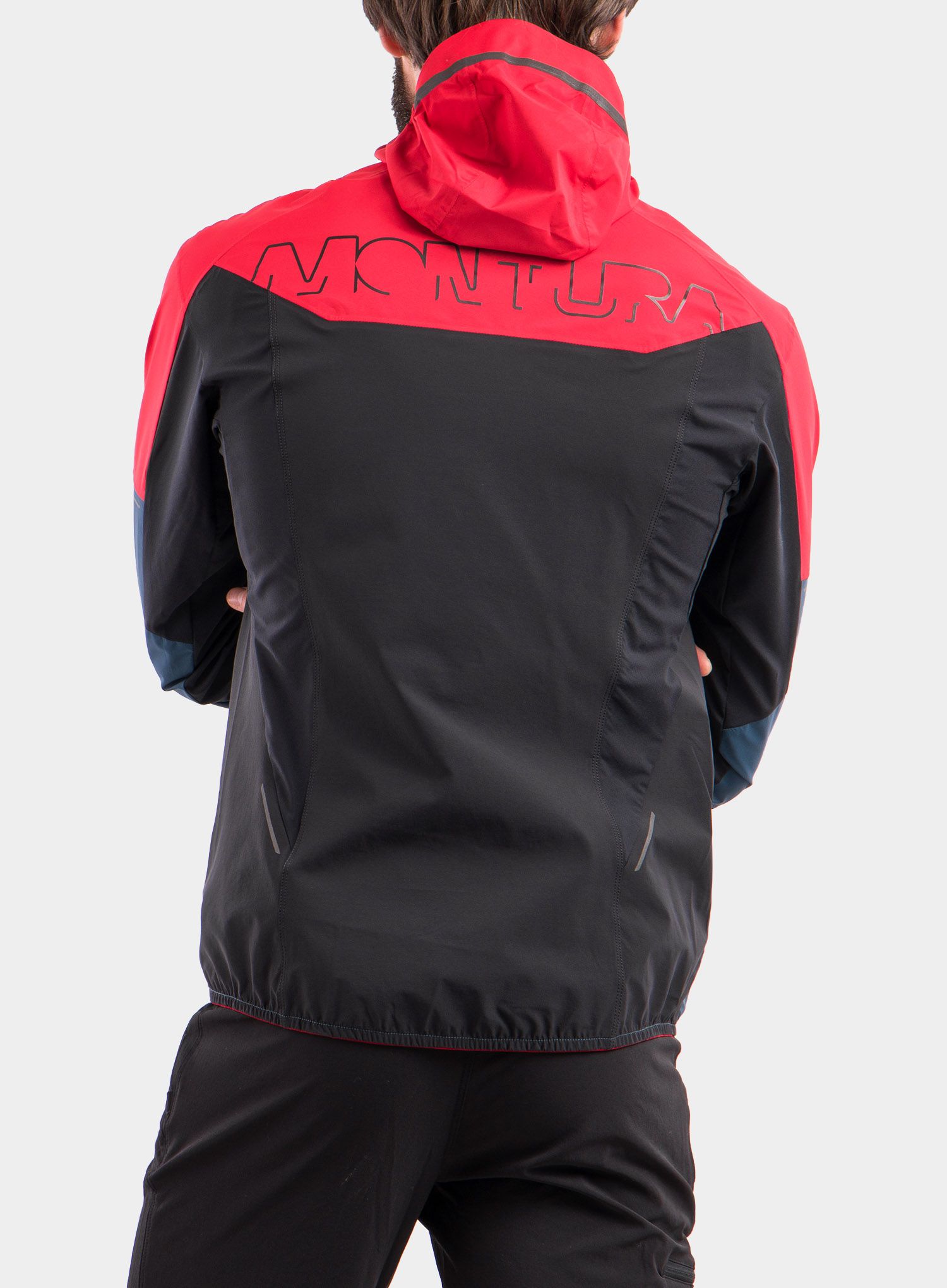 Softshell jakna Montura Air Active Hoody Jacket - powder blue/red